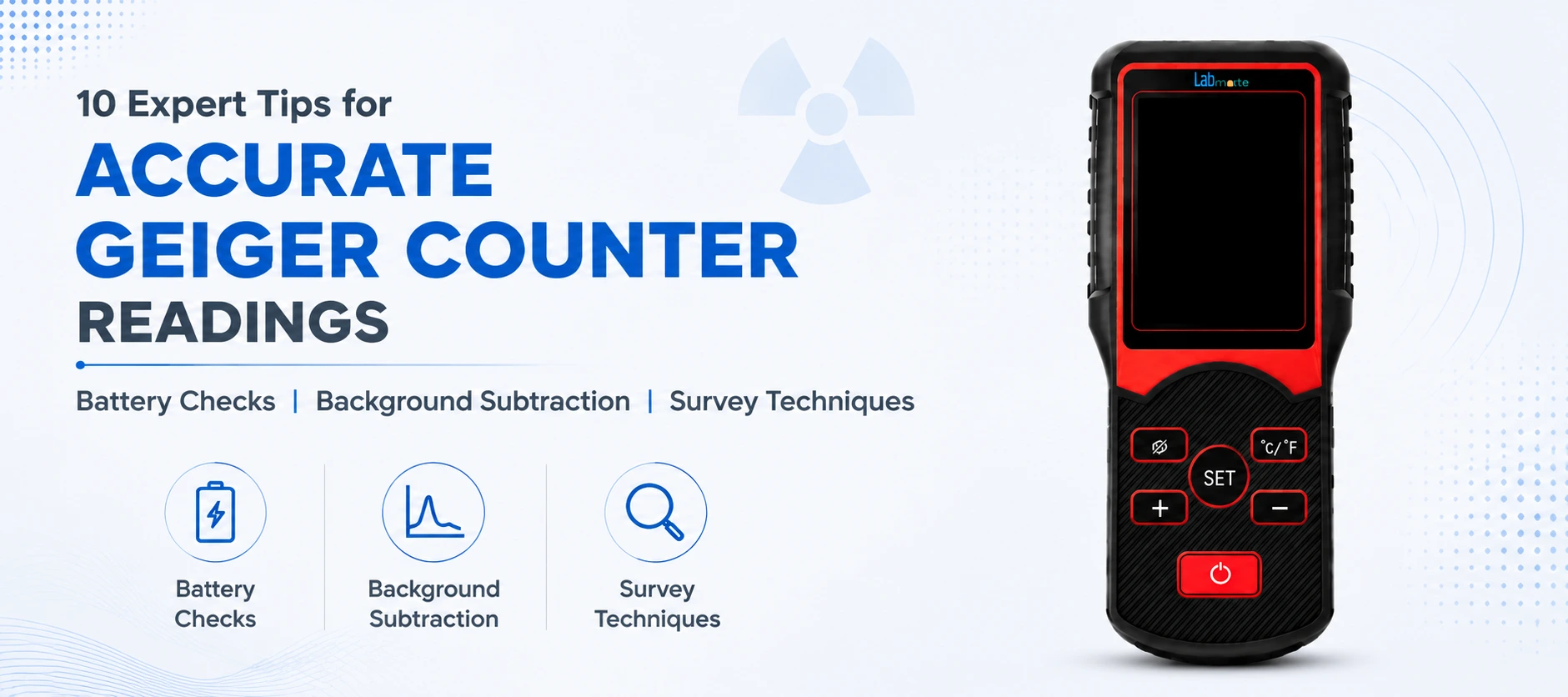 Accurate Geiger Counter Readings - Battery Checks Background Subtraction And Survey Techniques