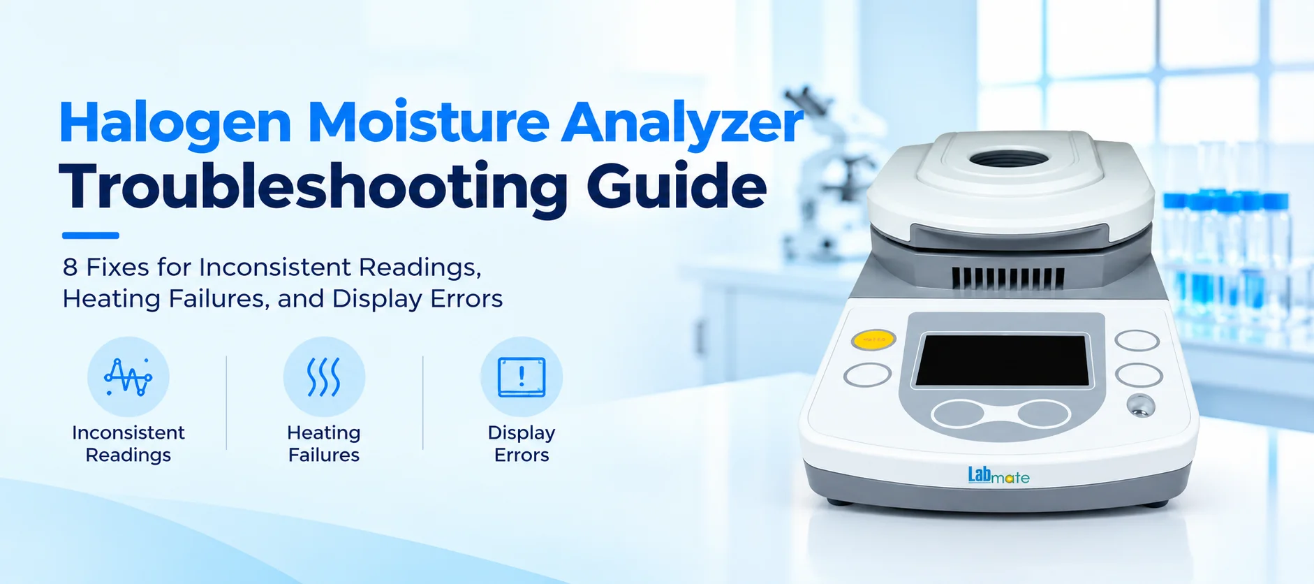 Halogen Moisture Analyzer Troubleshooting Guide - 8 Fixes For Reading, Heating, And Display Issues