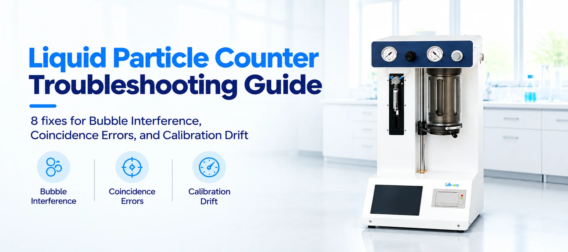 Liquid Particle Counter Troubleshooting Guide-8 Fixes For Bubbles Coincidence Errors And Calibration