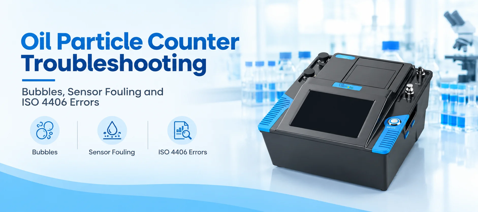 Oil-particle-counter-troubleshooting-bubbles-sensor-fouling-and-iso-4406-errors