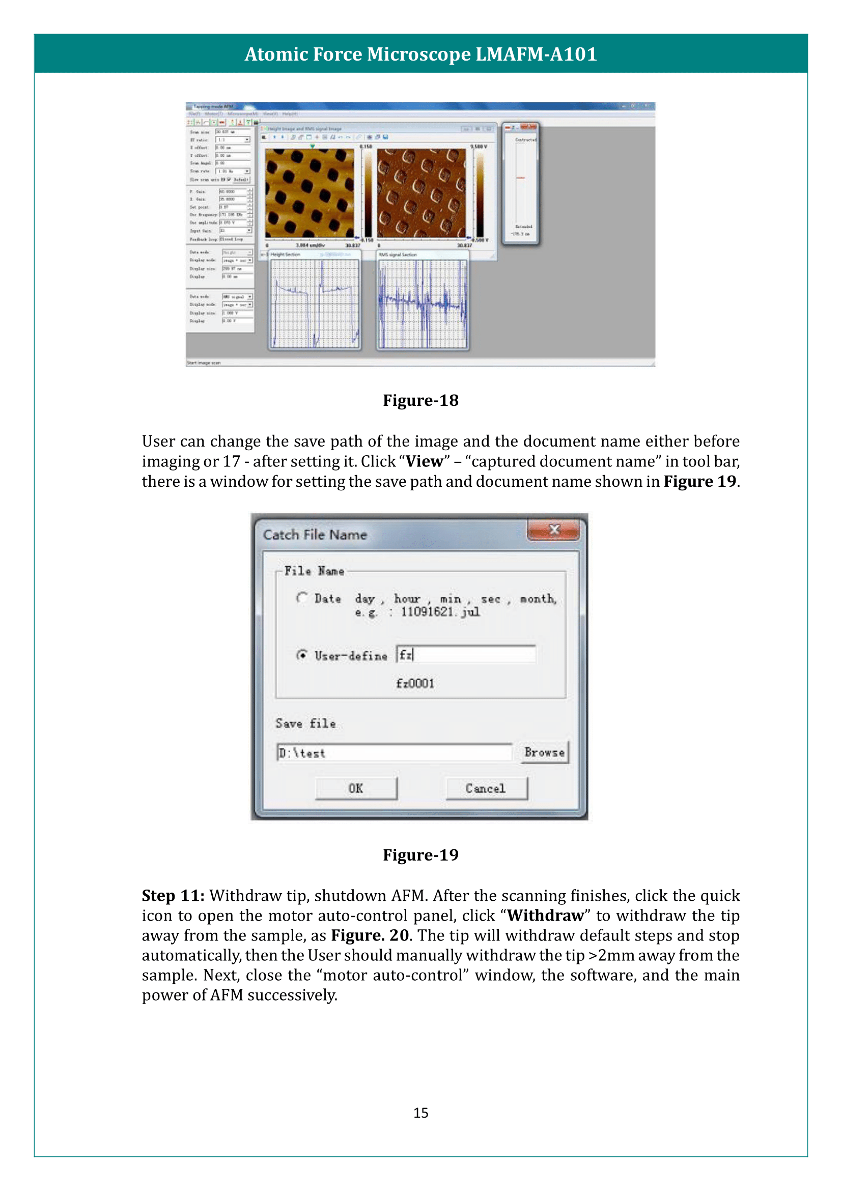 Atomic Force Microscope LMAFM-A101 Manual
