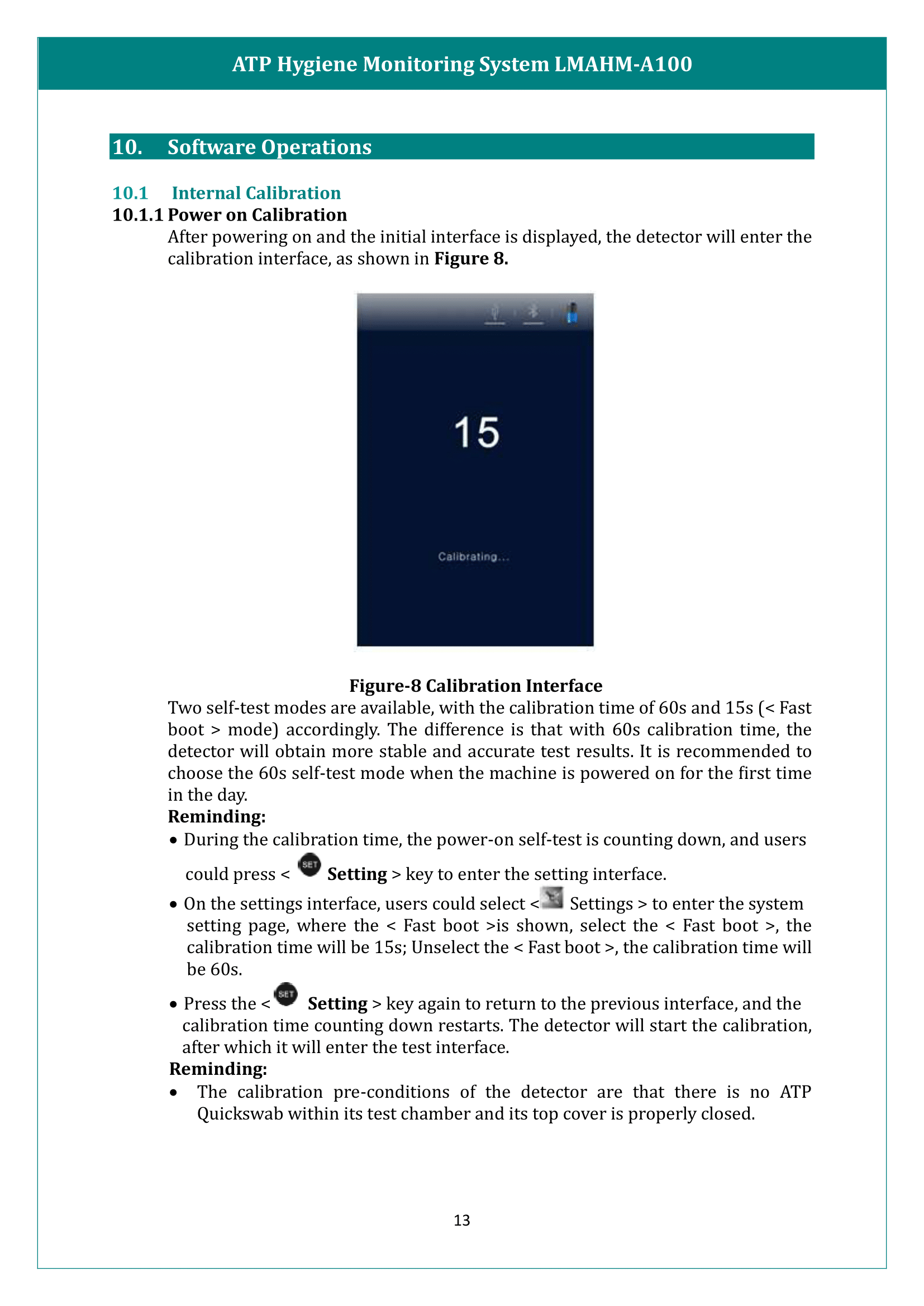 ATP Hygiene Monitoring System LMAHM-A100 Manual