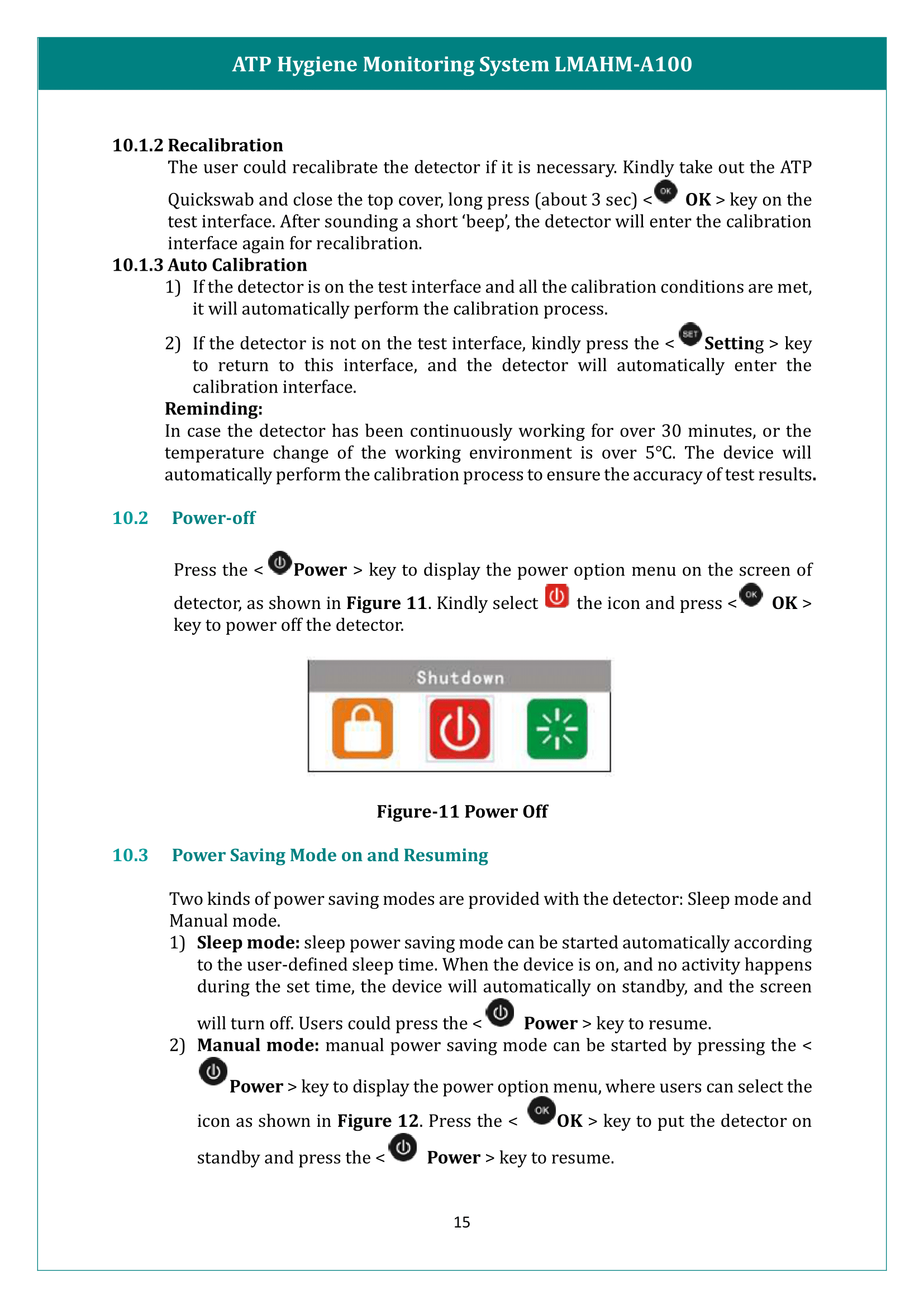 ATP Hygiene Monitoring System LMAHM-A100 Manual