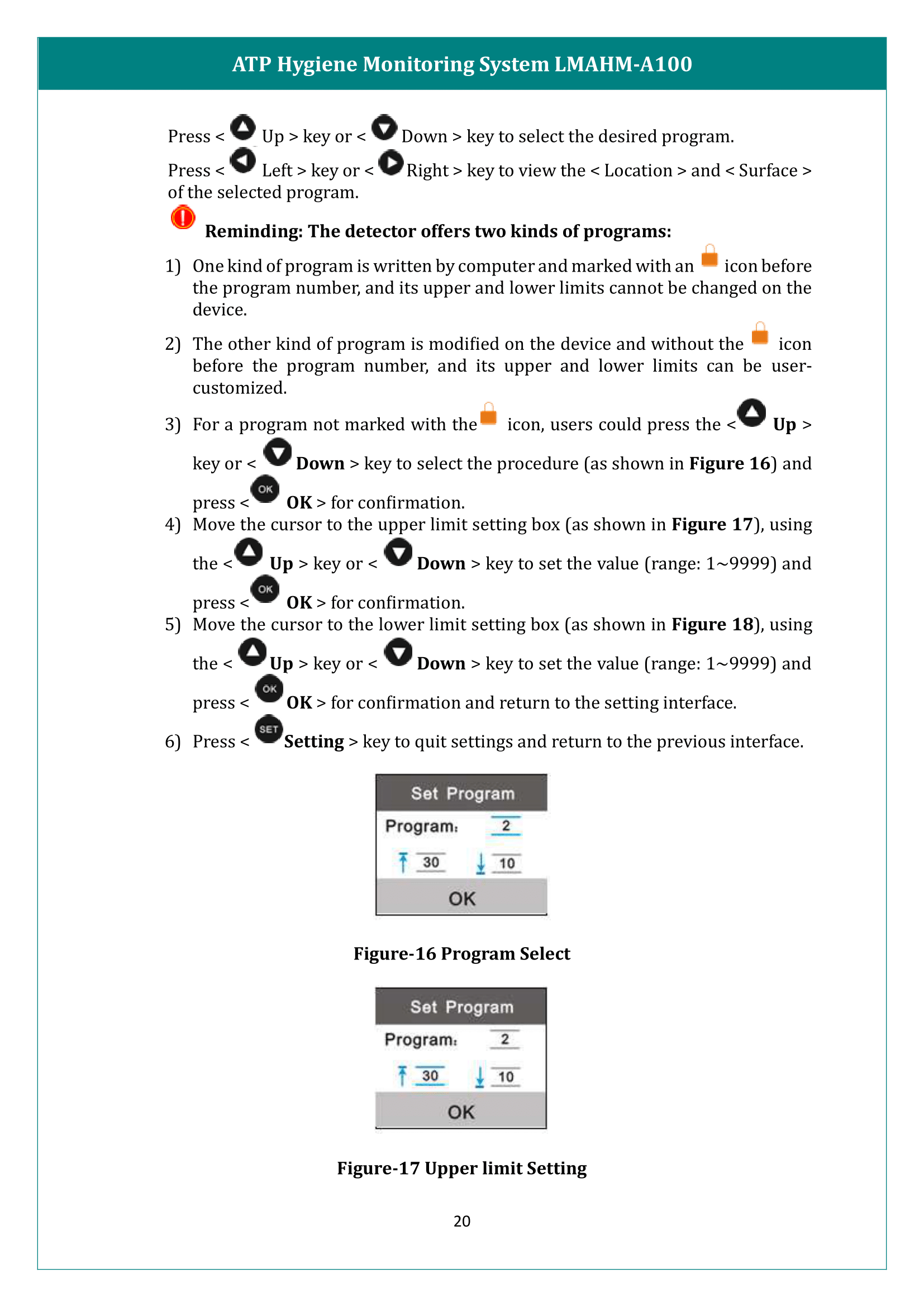 ATP Hygiene Monitoring System LMAHM-A100 Manual