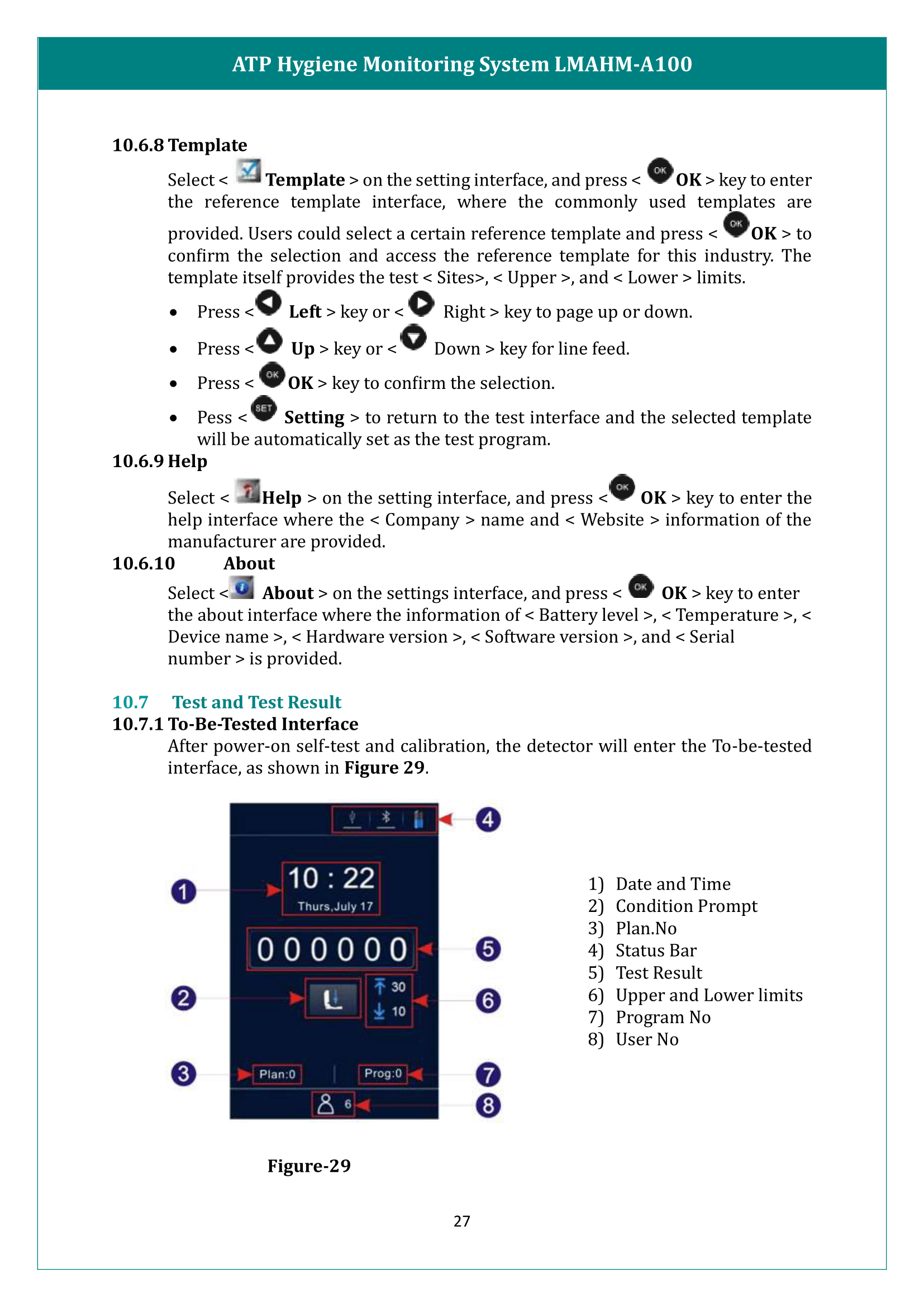 ATP Hygiene Monitoring System LMAHM-A100 Manual