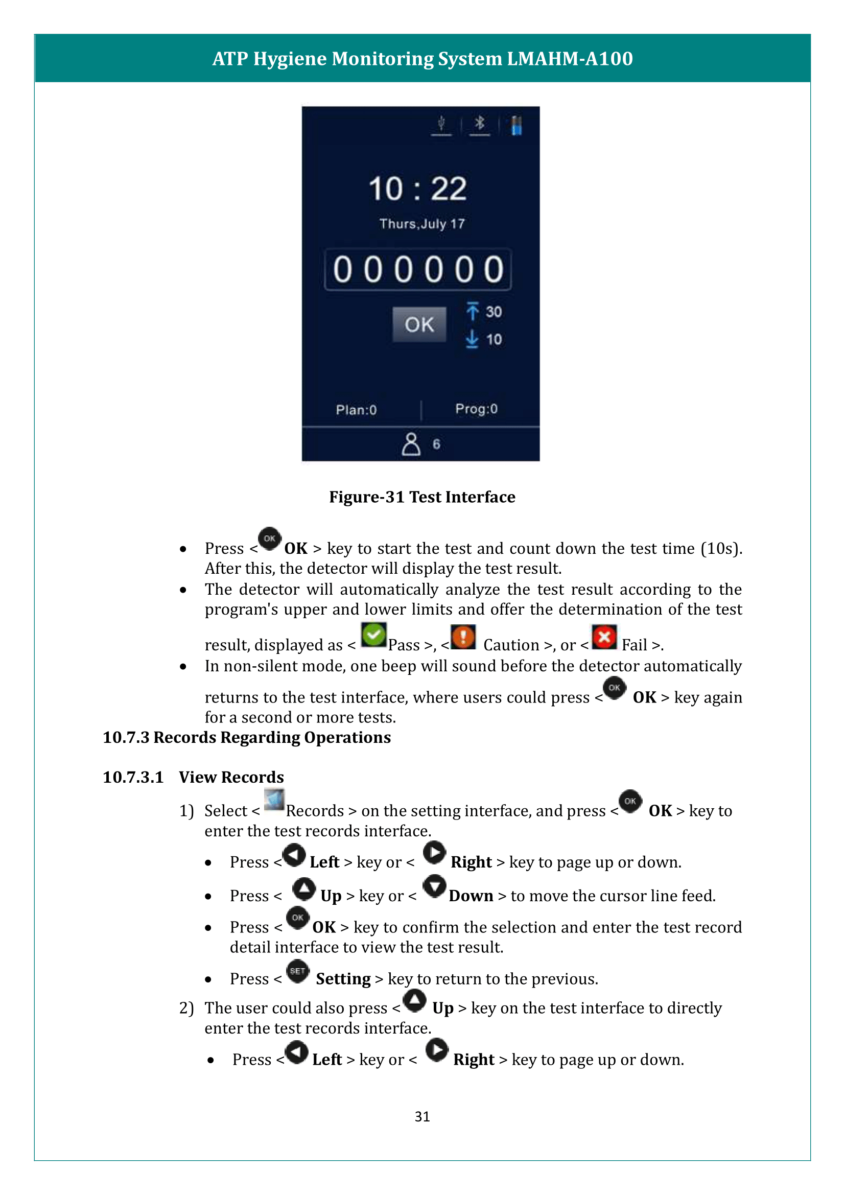 ATP Hygiene Monitoring System LMAHM-A100 Manual