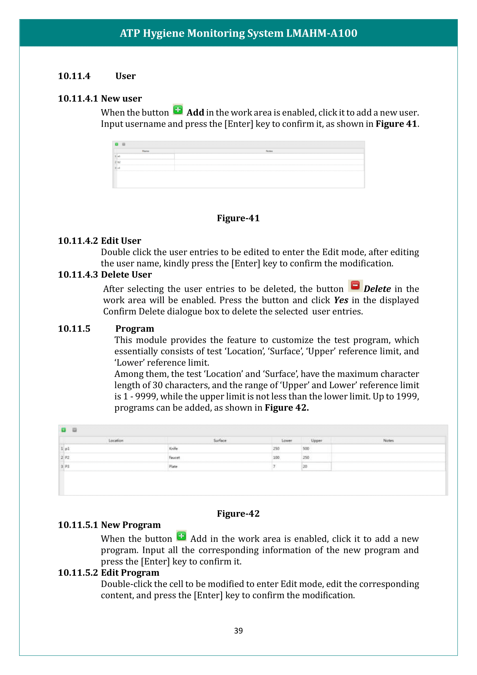 ATP Hygiene Monitoring System LMAHM-A100 Manual