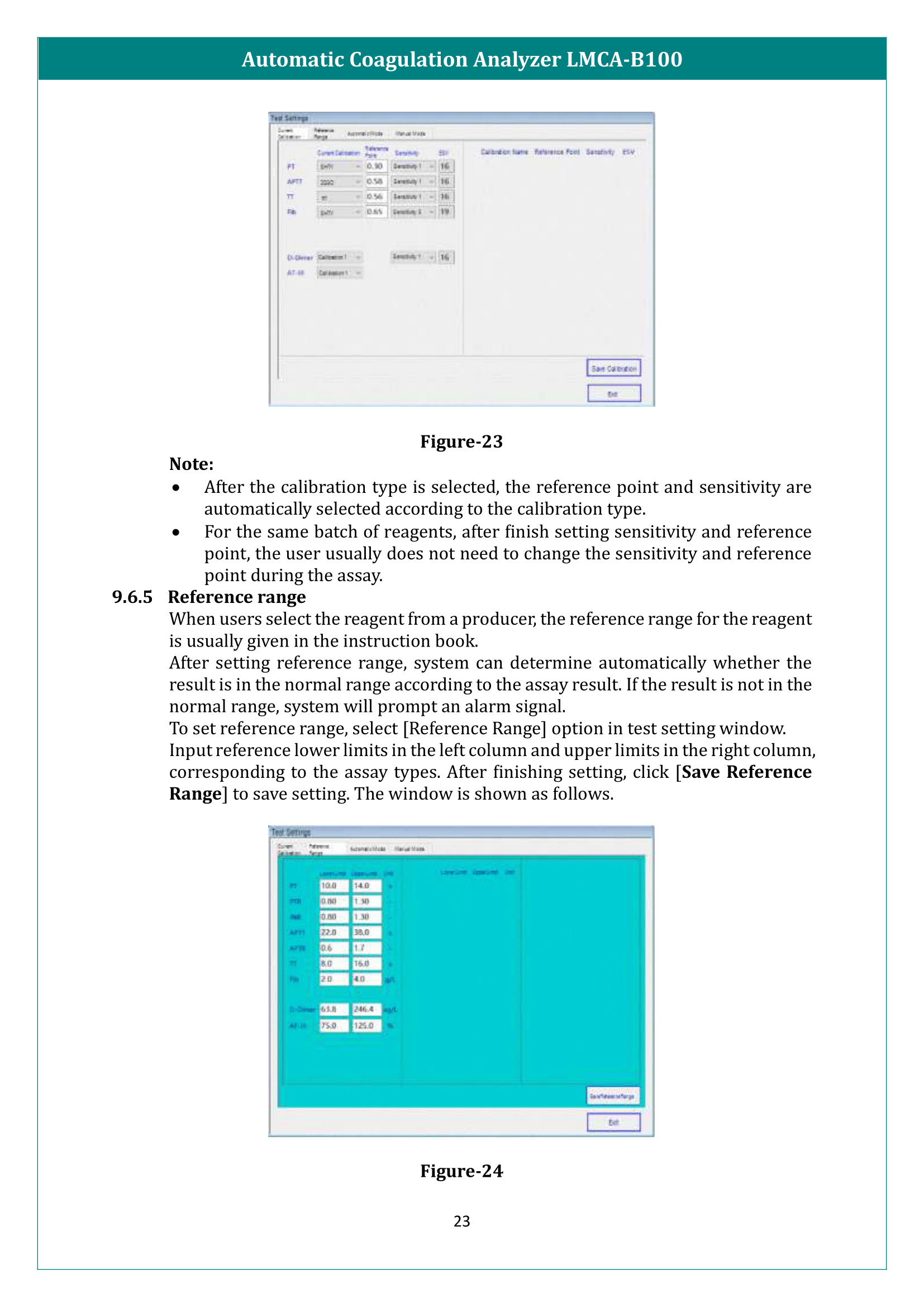 Automatic Coagulation Analyzer LMCA-B100 Manual