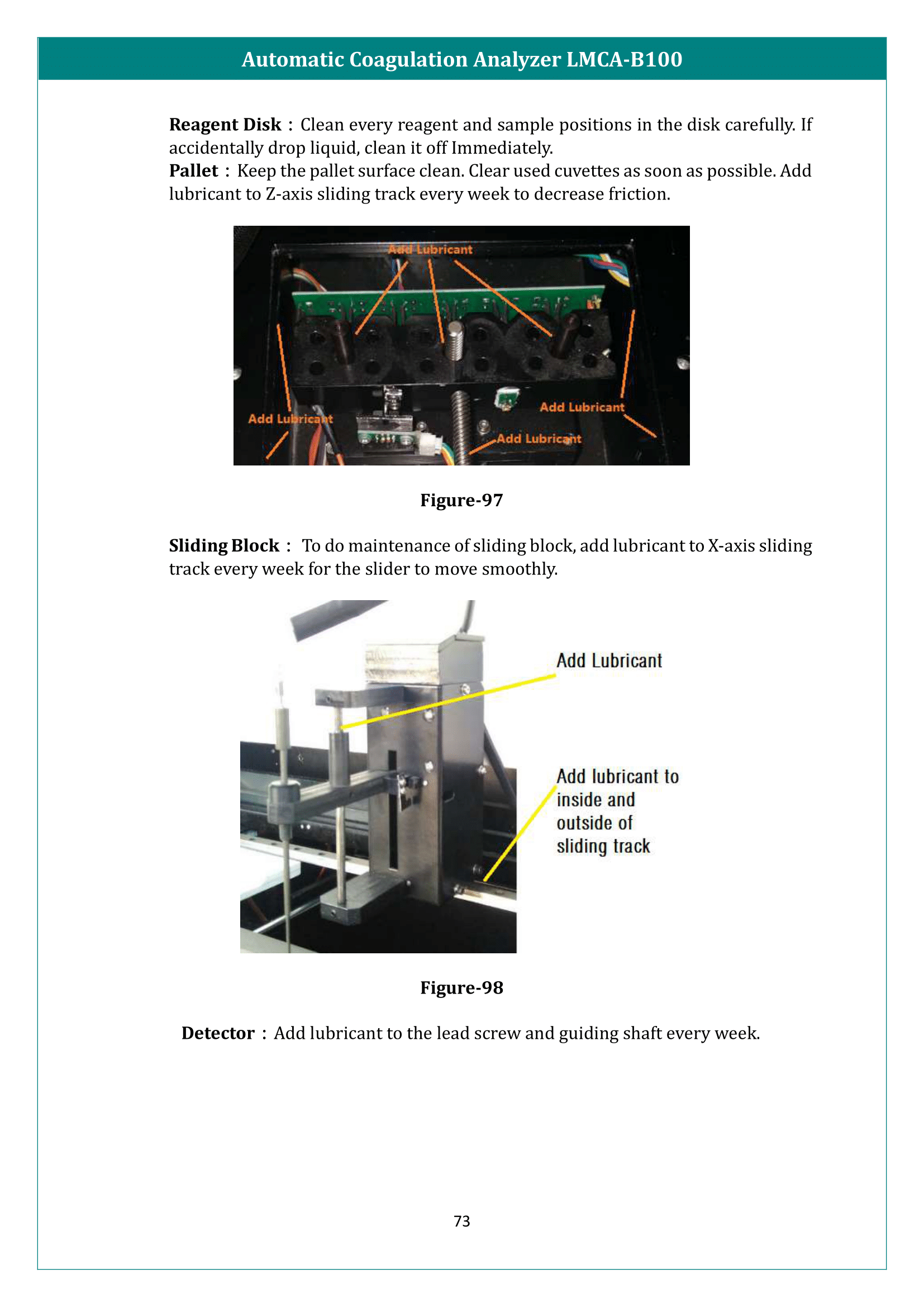 Automatic Coagulation Analyzer LMCA-B100 Manual