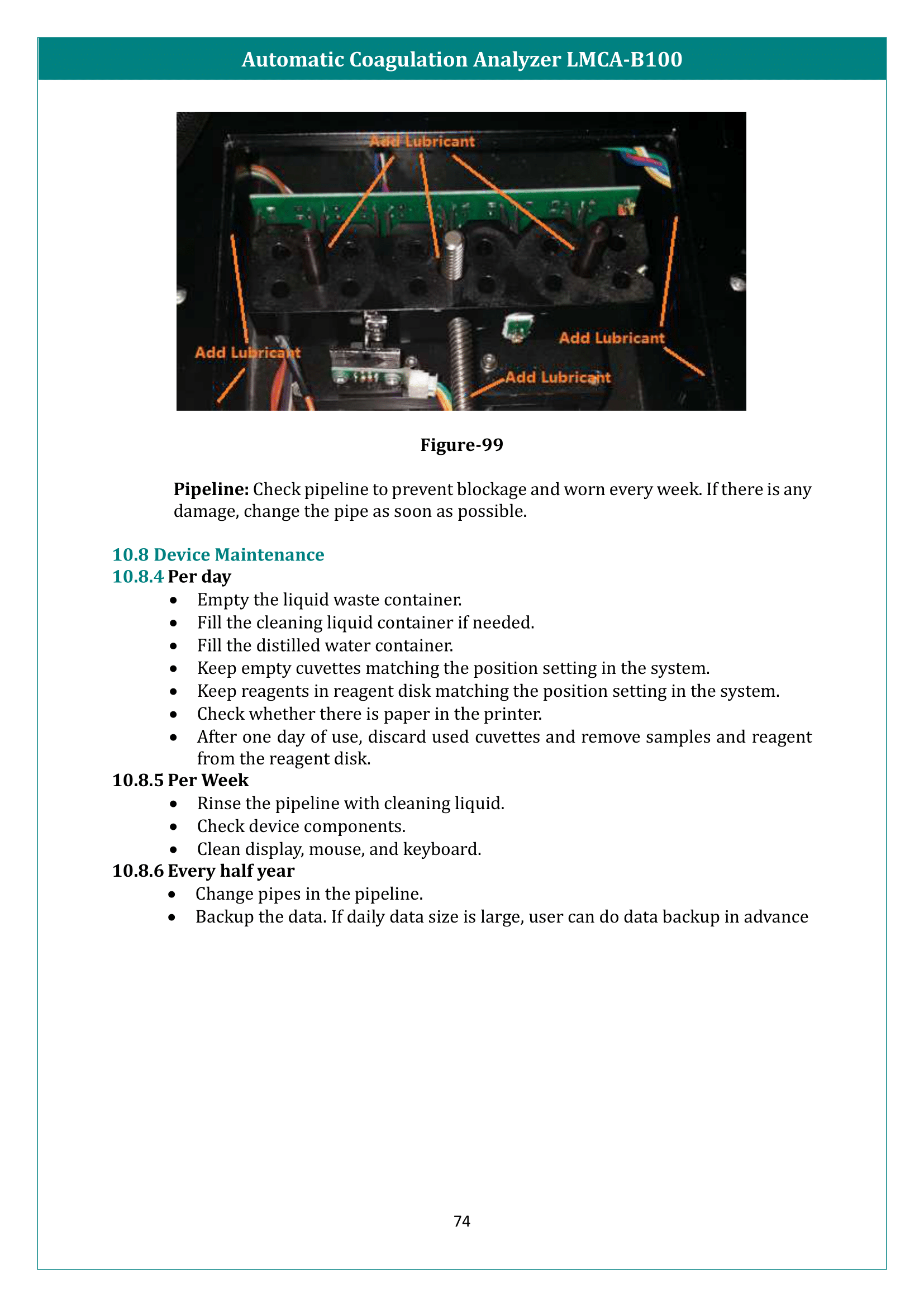 Automatic Coagulation Analyzer LMCA-B100 Manual