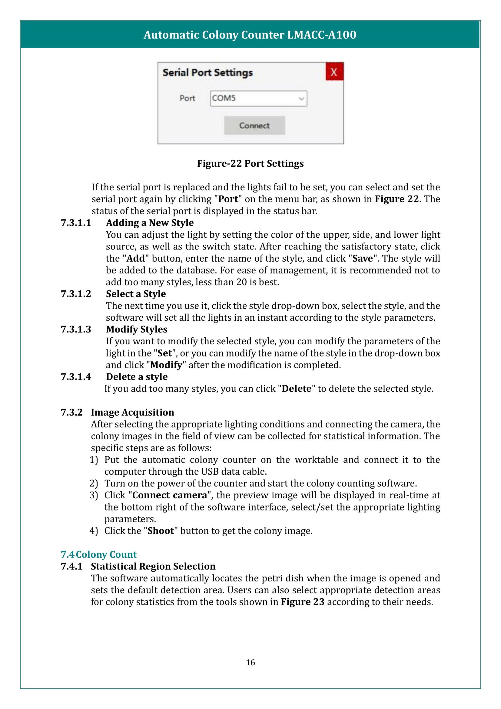 Automatic Colony Counter LMACC-A100 Manual