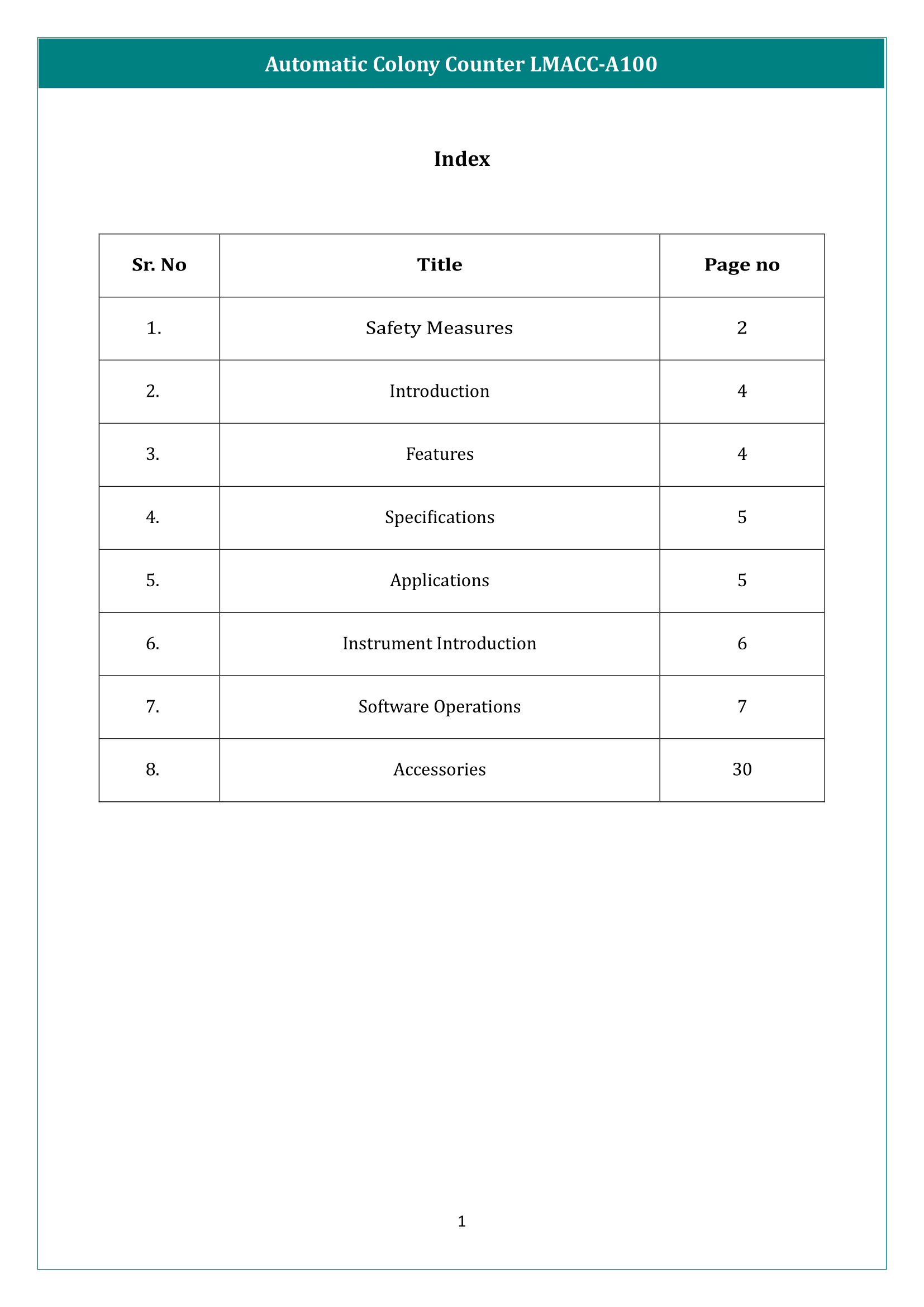 Automatic Colony Counter LMACC-A100 Manual