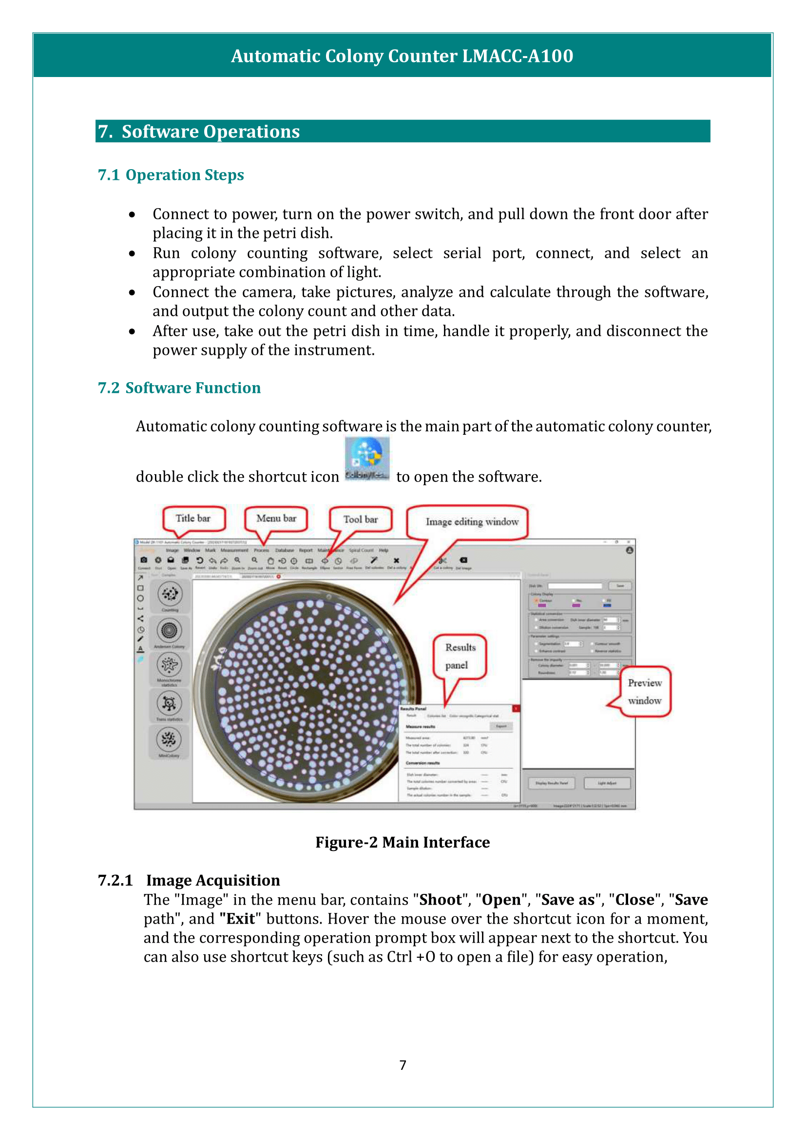 Automatic Colony Counter LMACC-A100 Manual