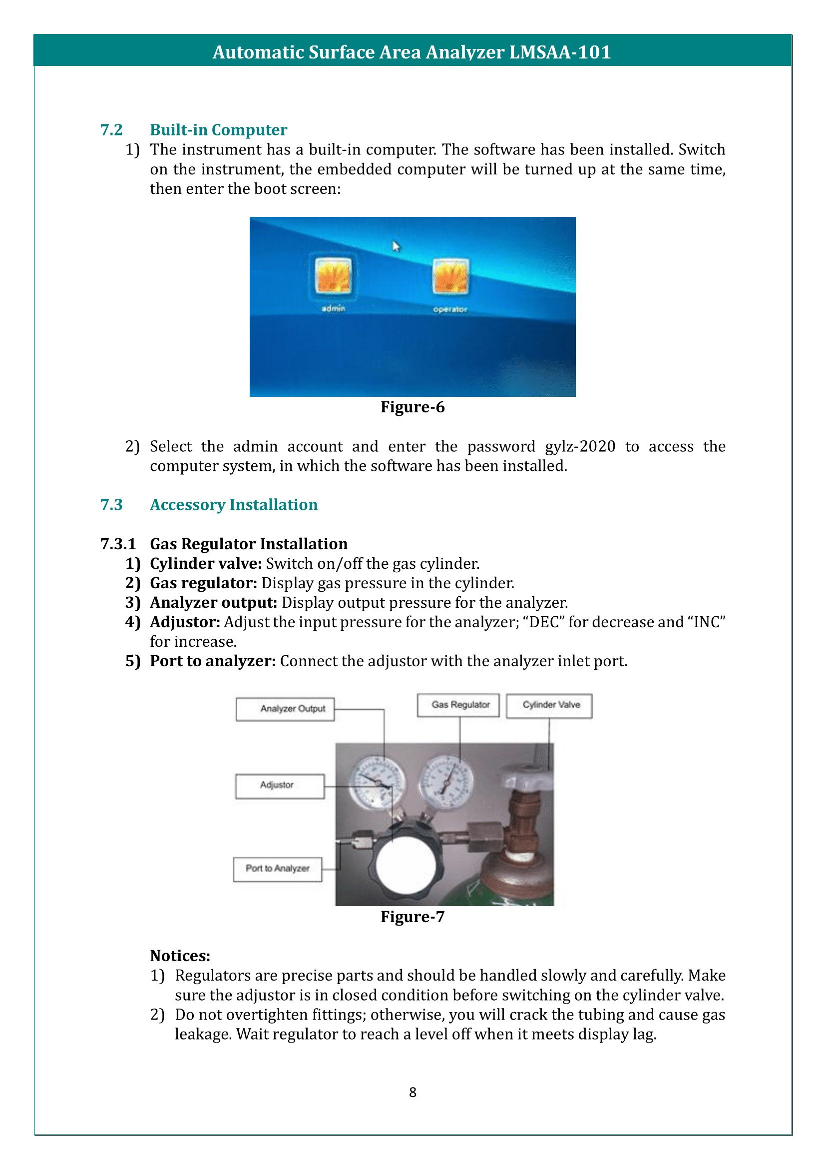 Automatic Surface Area Analyzer LMSAA-101 Manual