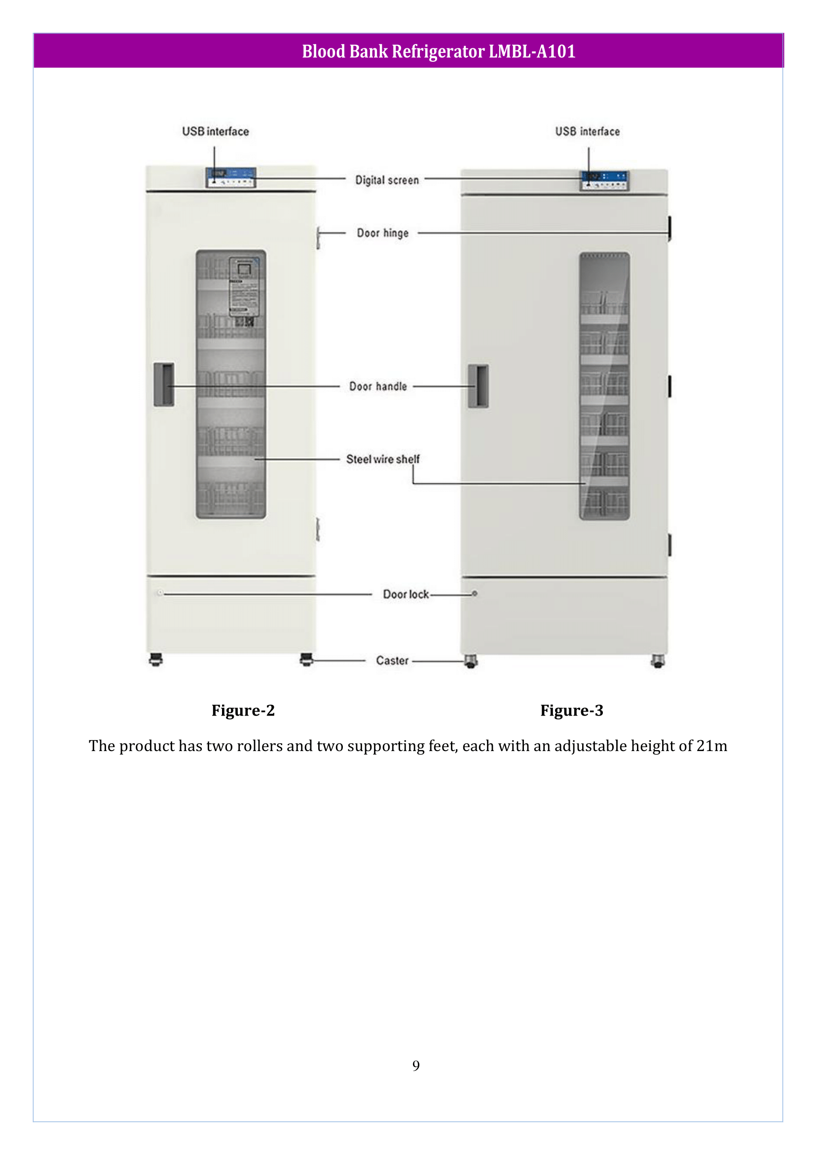 Blood Bank Refrigerator LMBL-A101 Manual