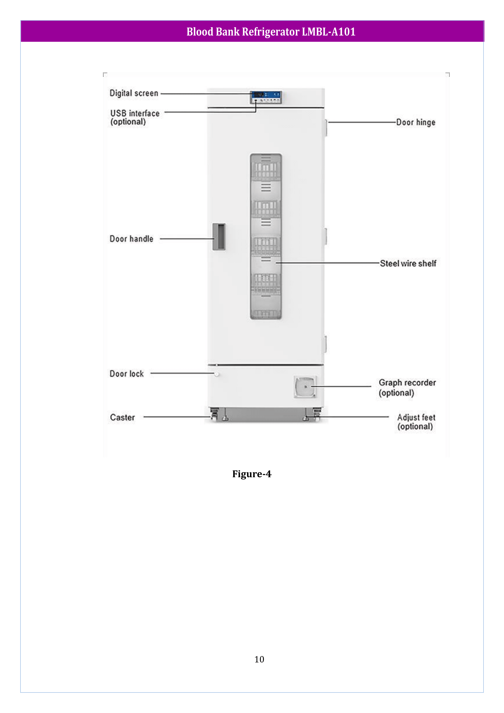 Blood Bank Refrigerator LMBL-A101 Manual