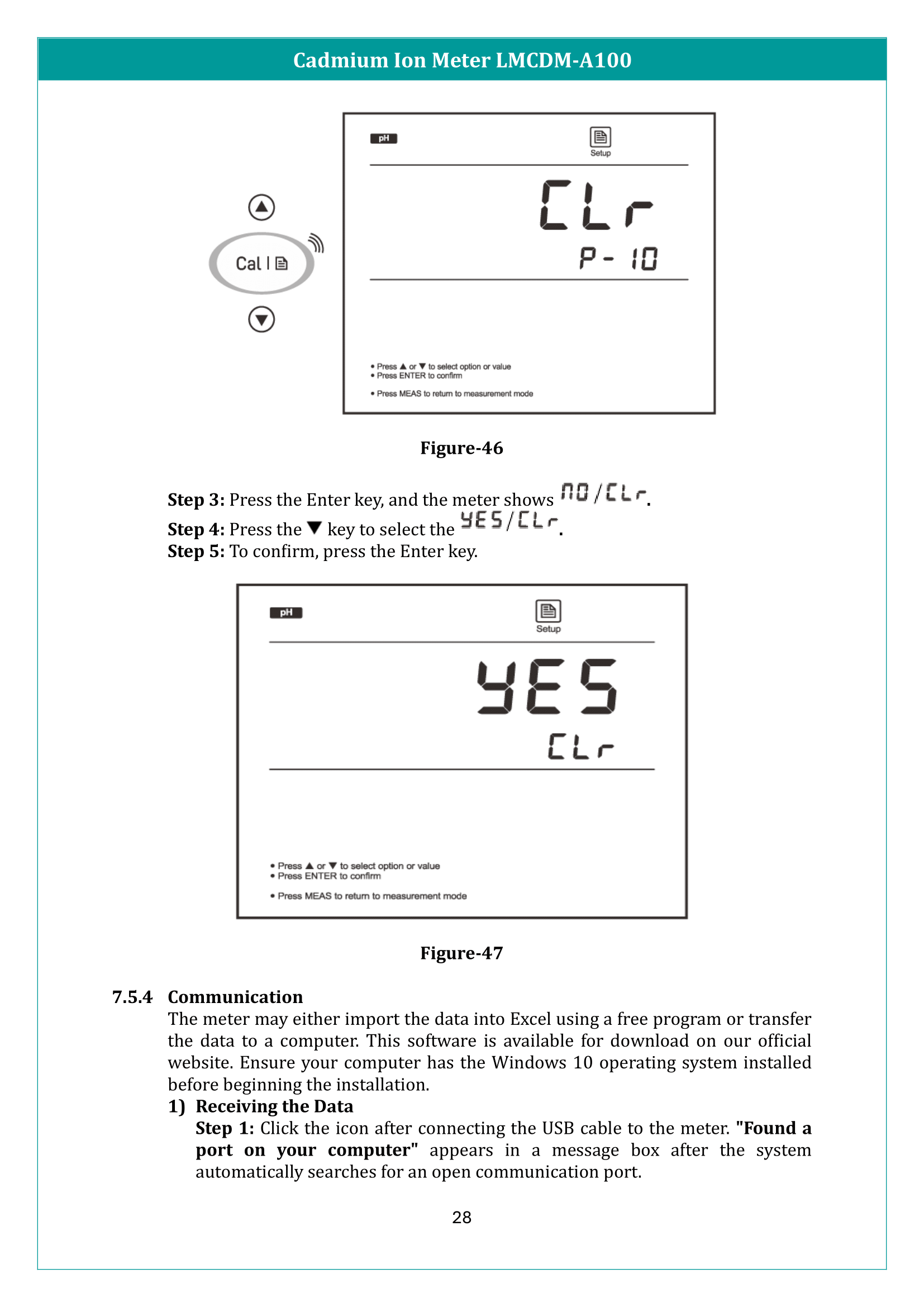 Cadmium Ion Meter LMCDM-A100 Manual