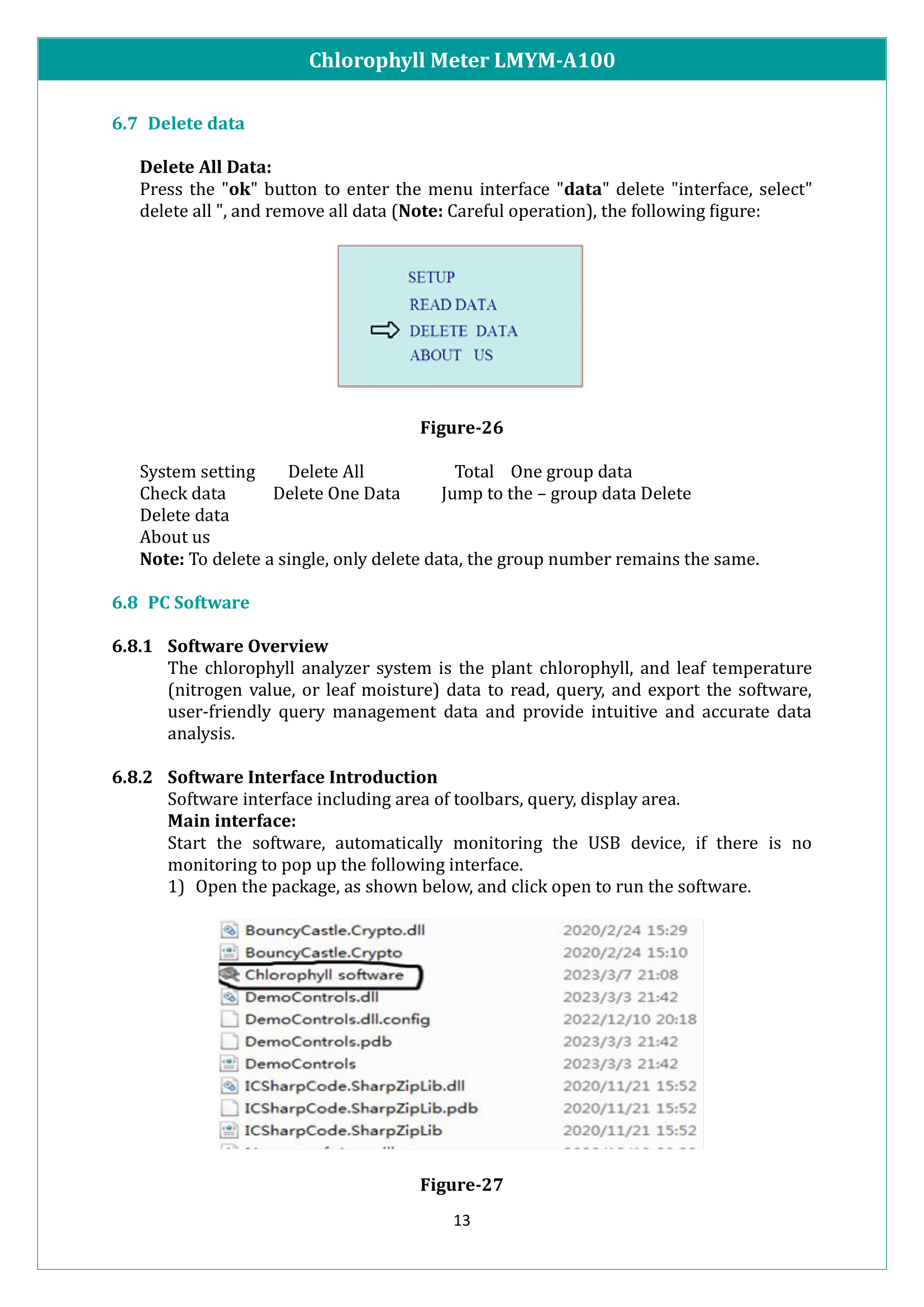 Chlorophyll Meter LMYM-A100 Manual
