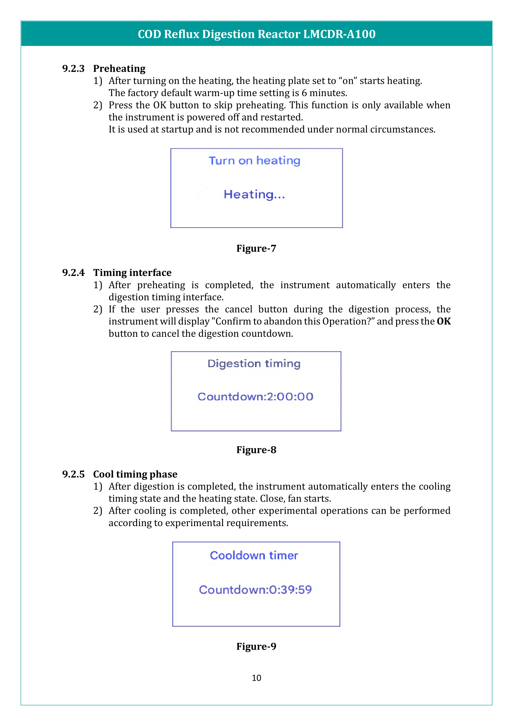 COD Reflux Digestion Reactor LMCDR-A100 Manual