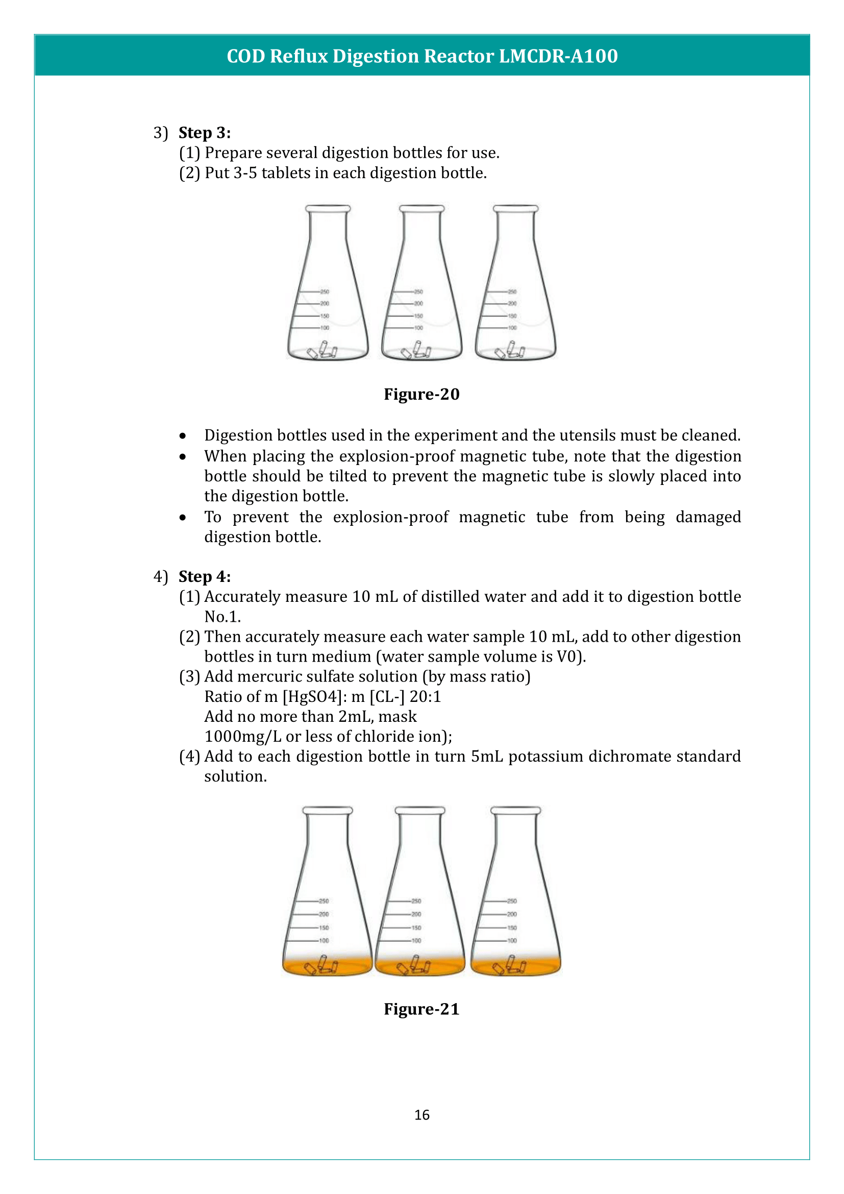 COD Reflux Digestion Reactor LMCDR-A100 Manual