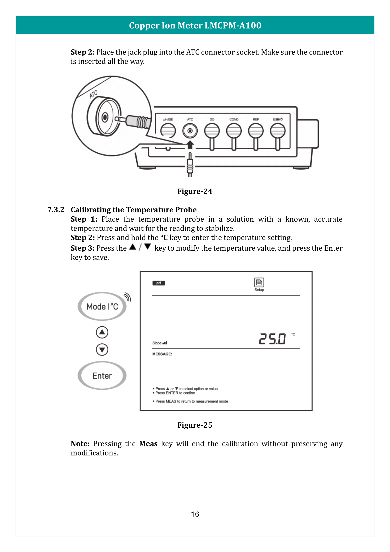 Copper Ion Meter LMCPM-A100 Manual
