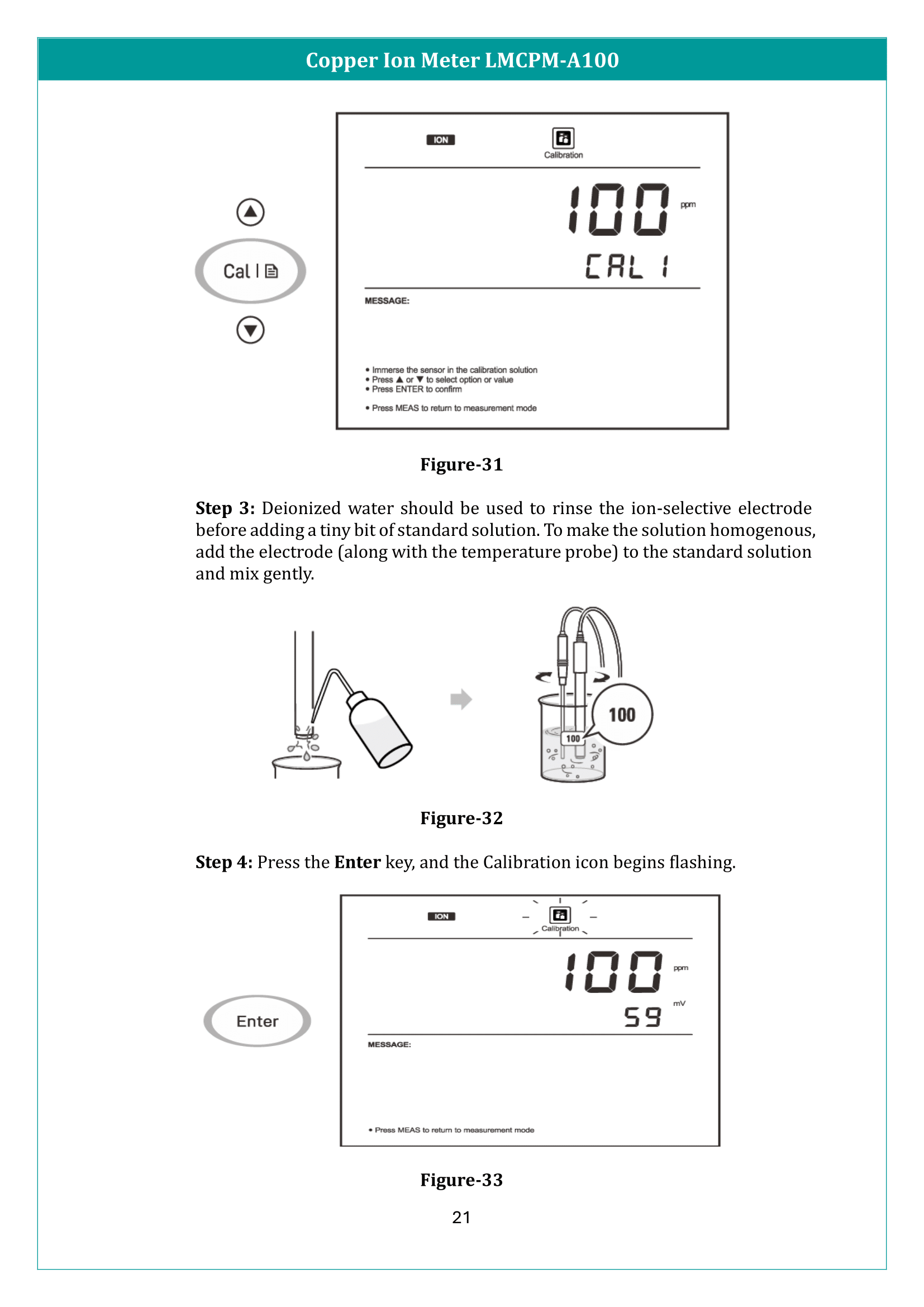 Copper Ion Meter LMCPM-A100 Manual