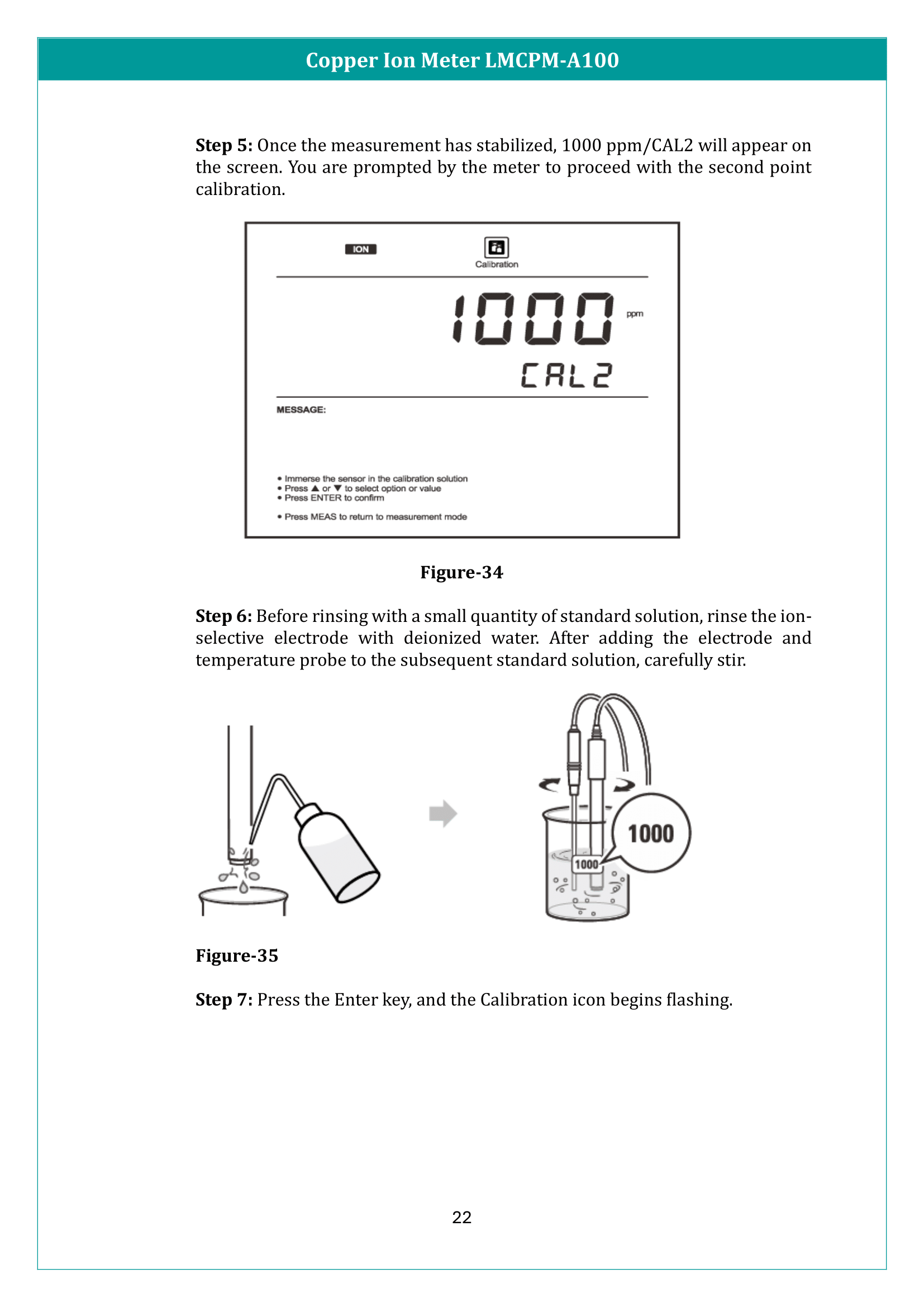 Copper Ion Meter LMCPM-A100 Manual