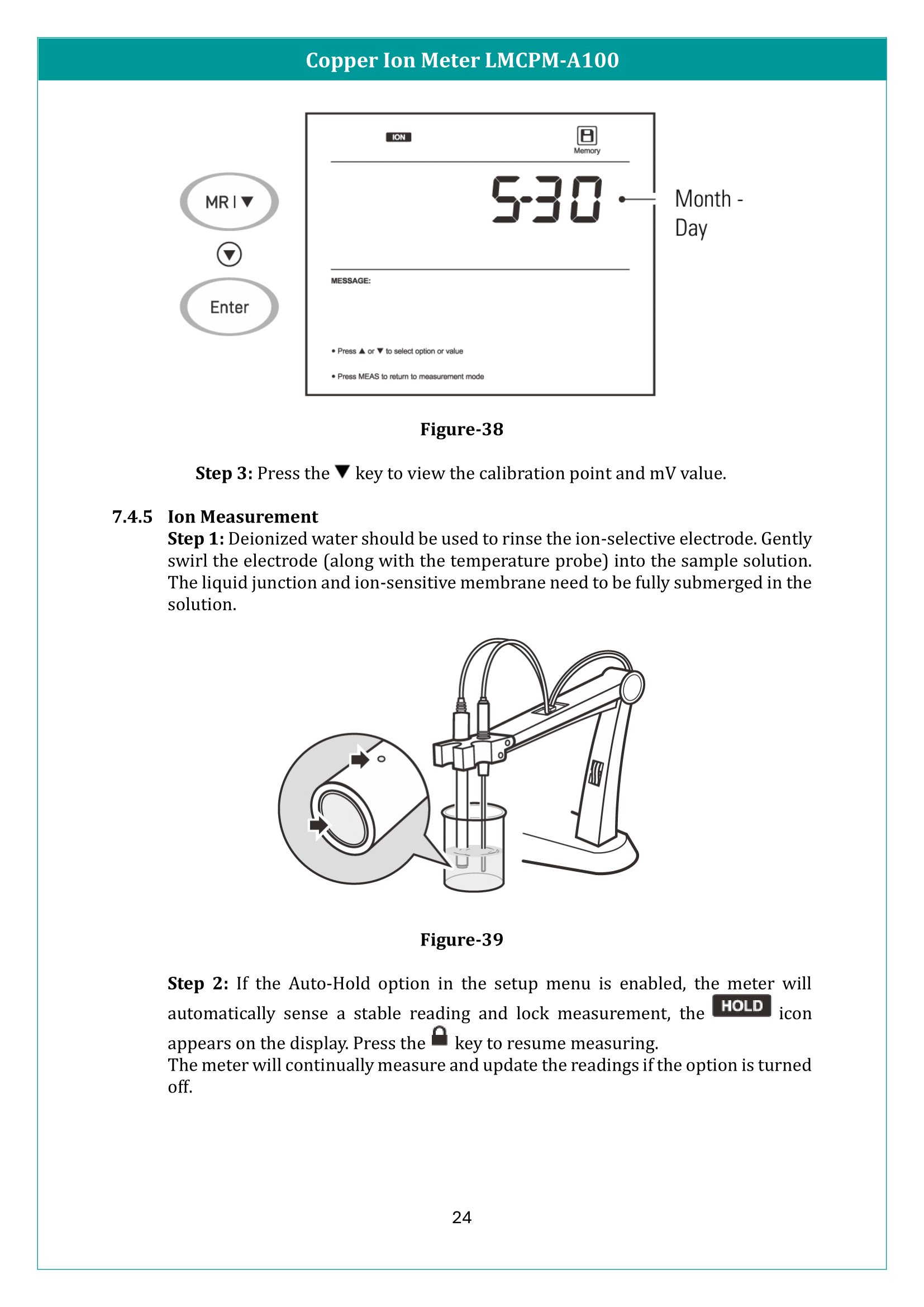 Copper Ion Meter LMCPM-A100 Manual