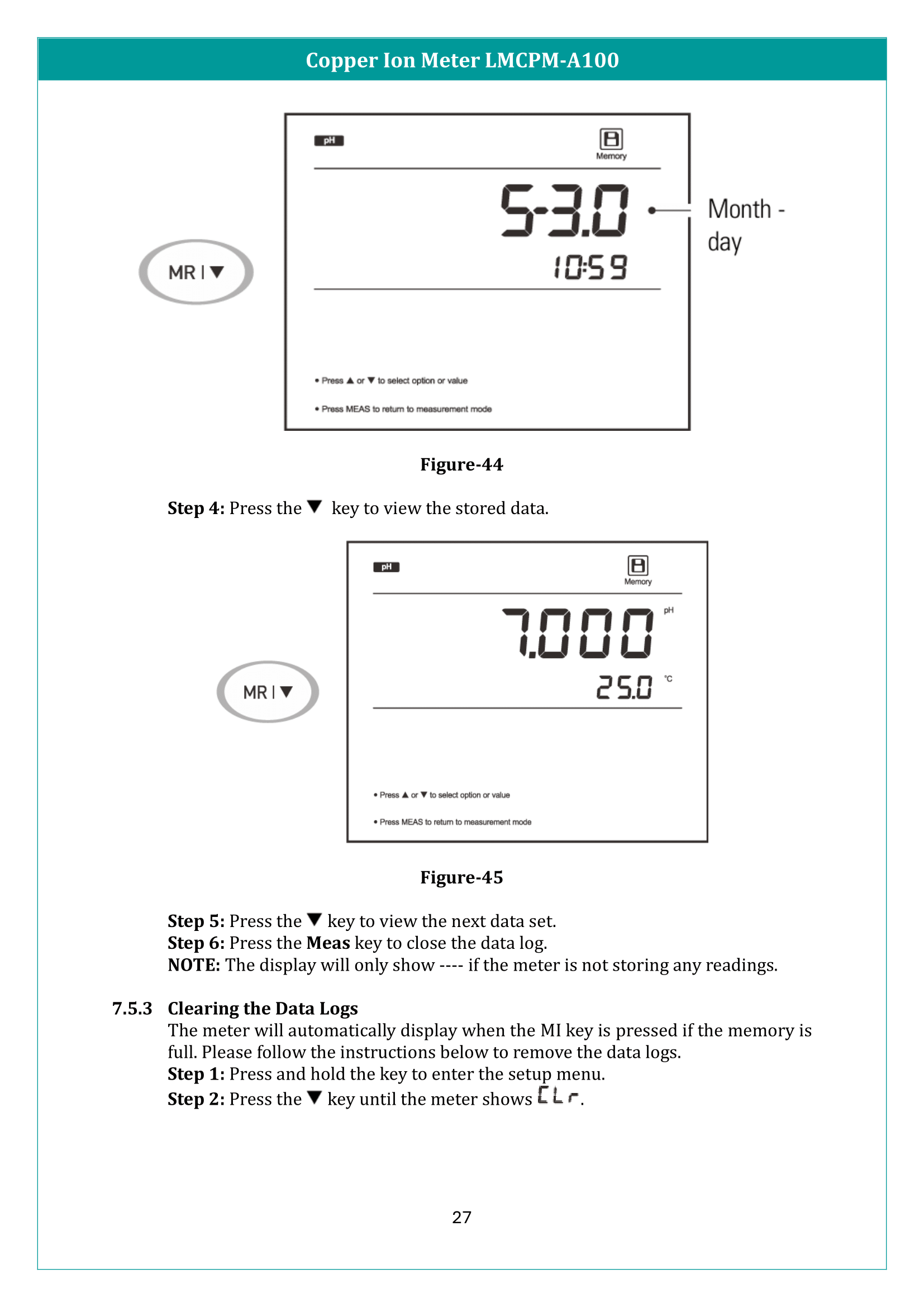 Copper Ion Meter LMCPM-A100 Manual