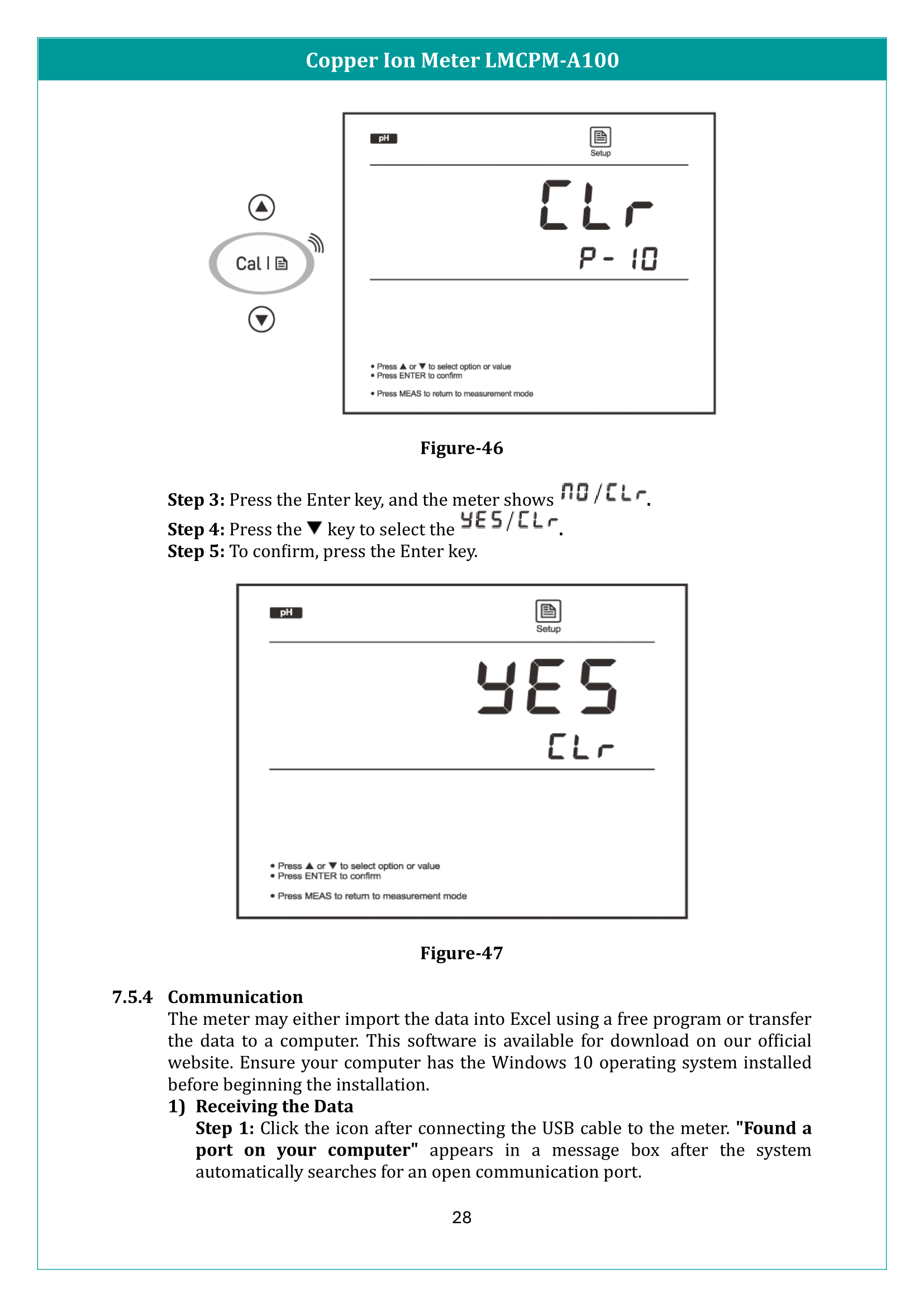 Copper Ion Meter LMCPM-A100 Manual