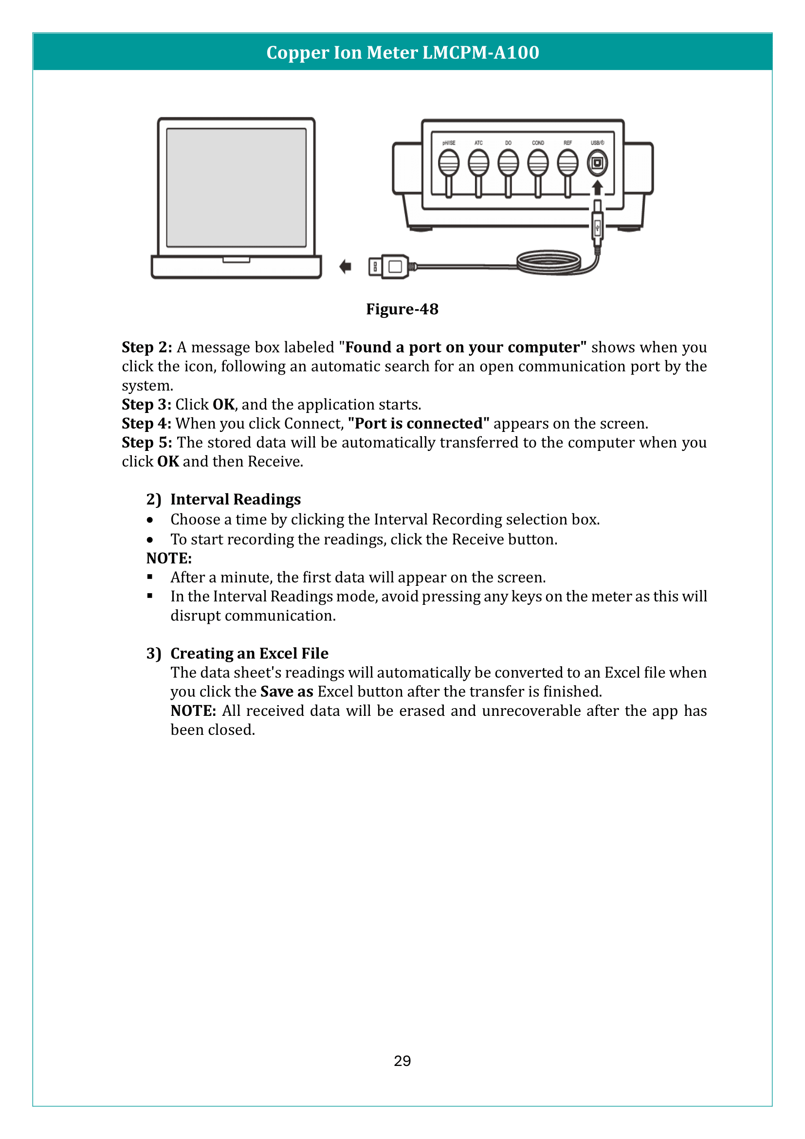 Copper Ion Meter LMCPM-A100 Manual