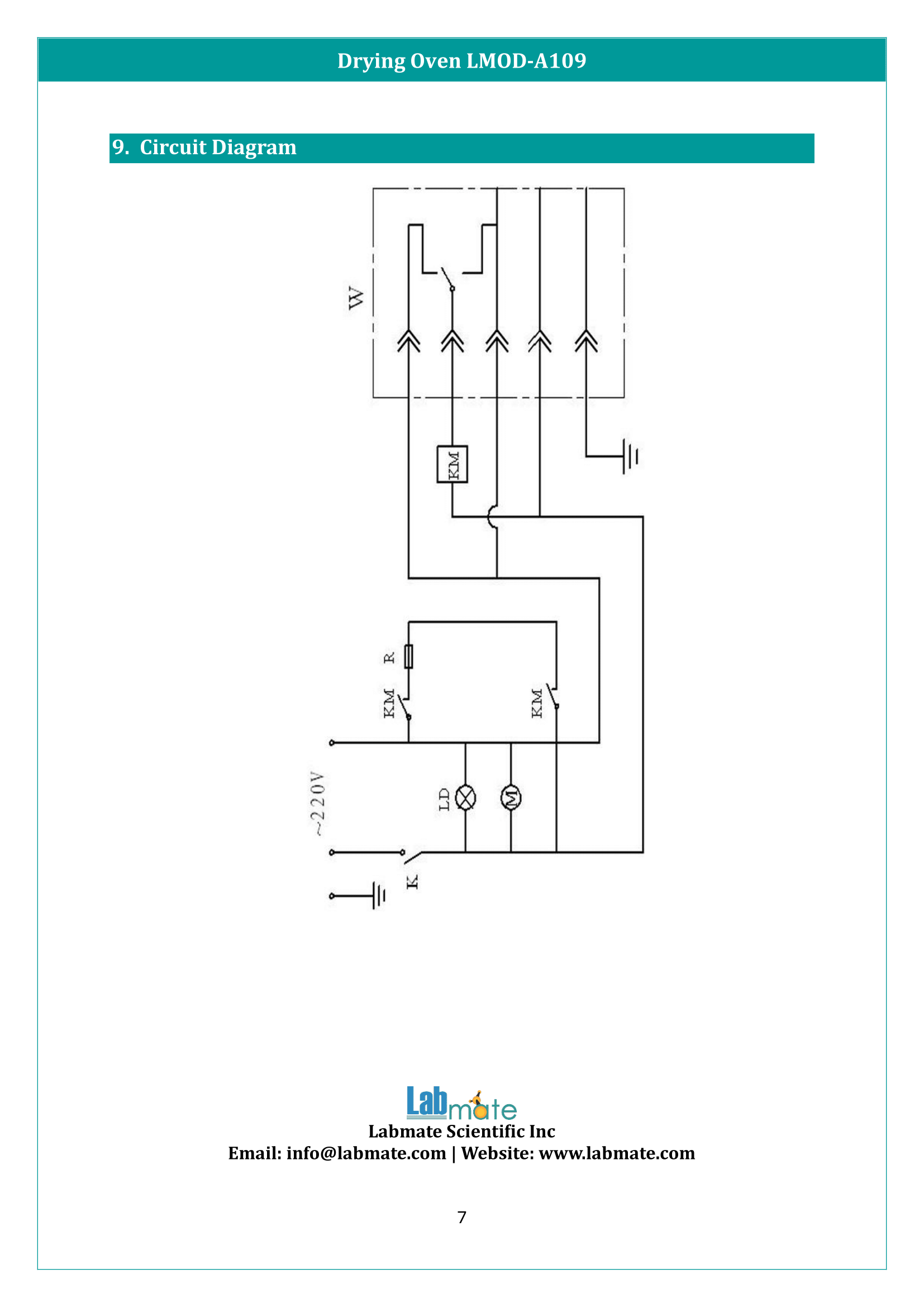 Drying Oven LMOD-A109 Manual