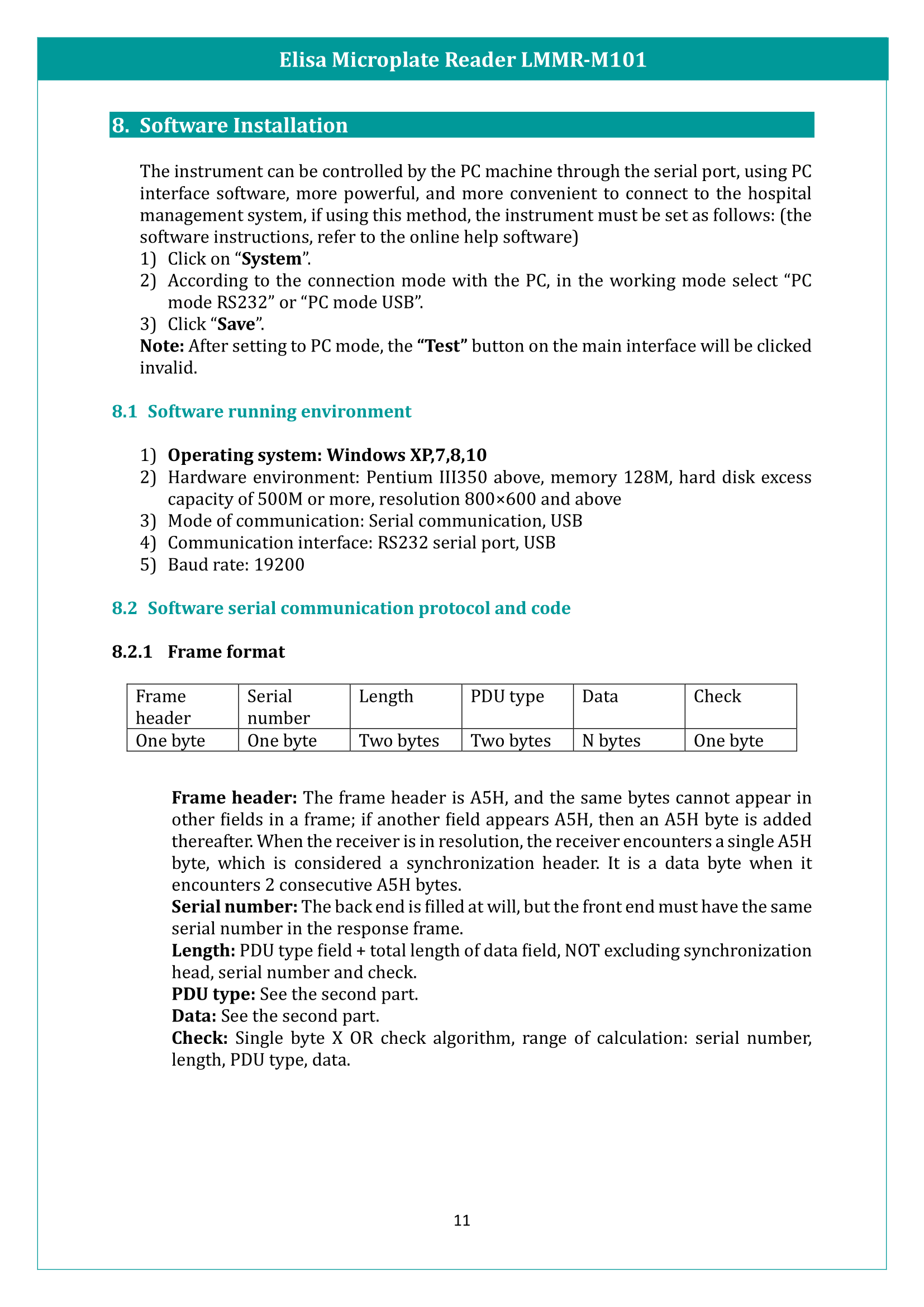ELISA Microplate Reader LMMR-M101 Manual