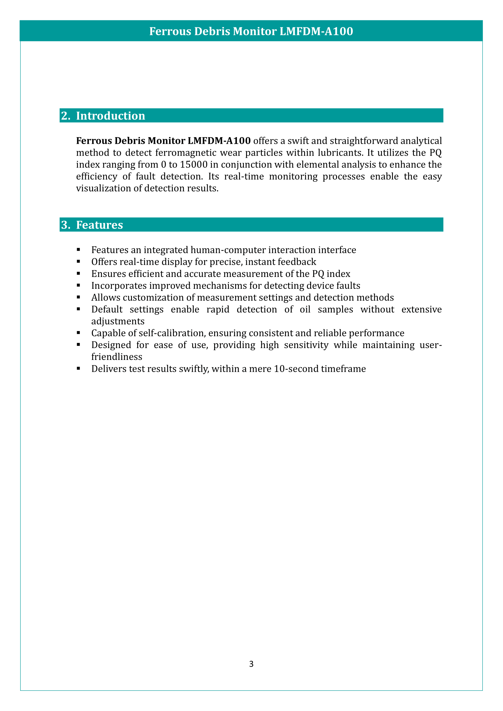 Ferrous Debris Monitor LMFDM-A100 Manual