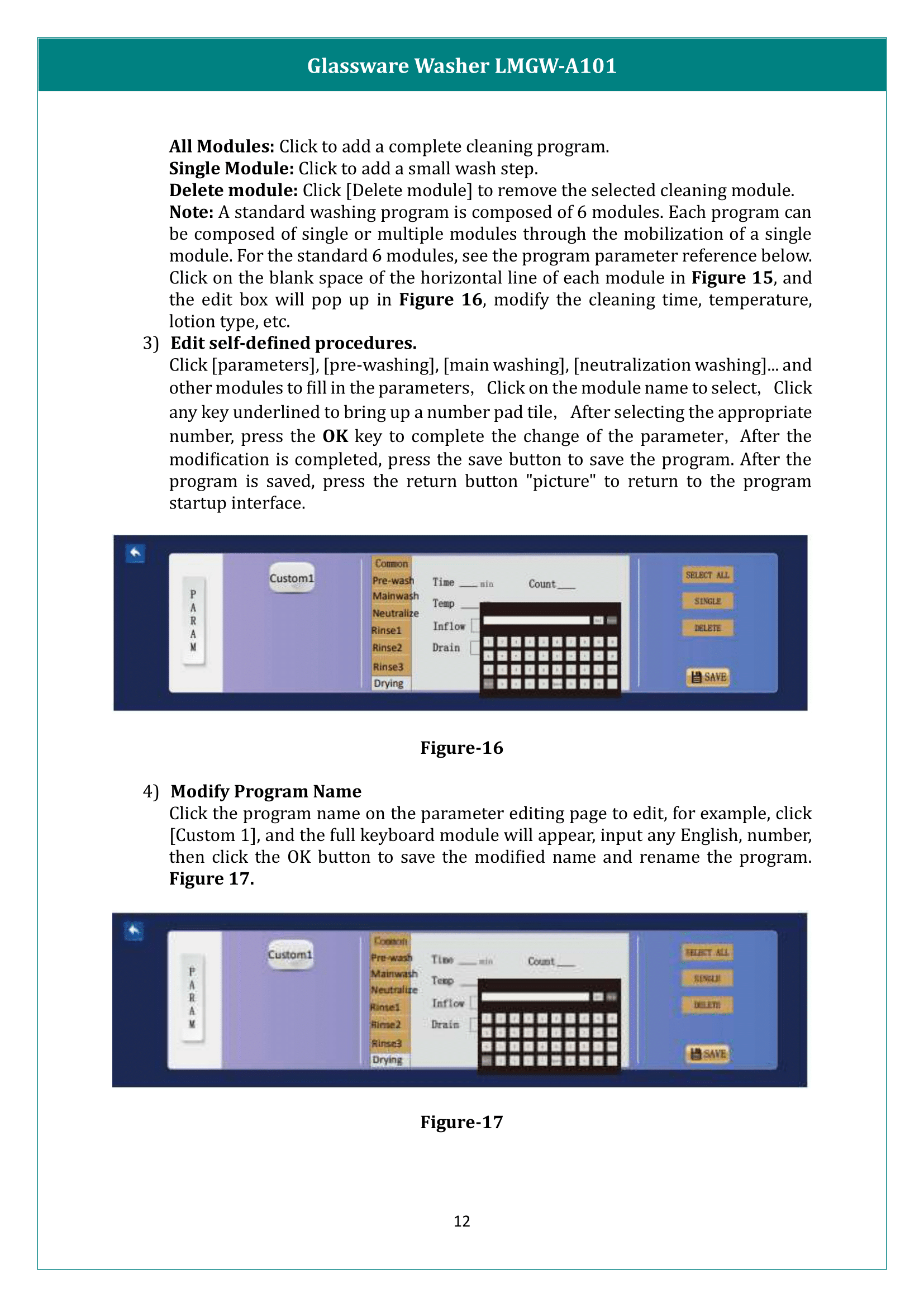 Glassware Washer LMGW-A101 Manual