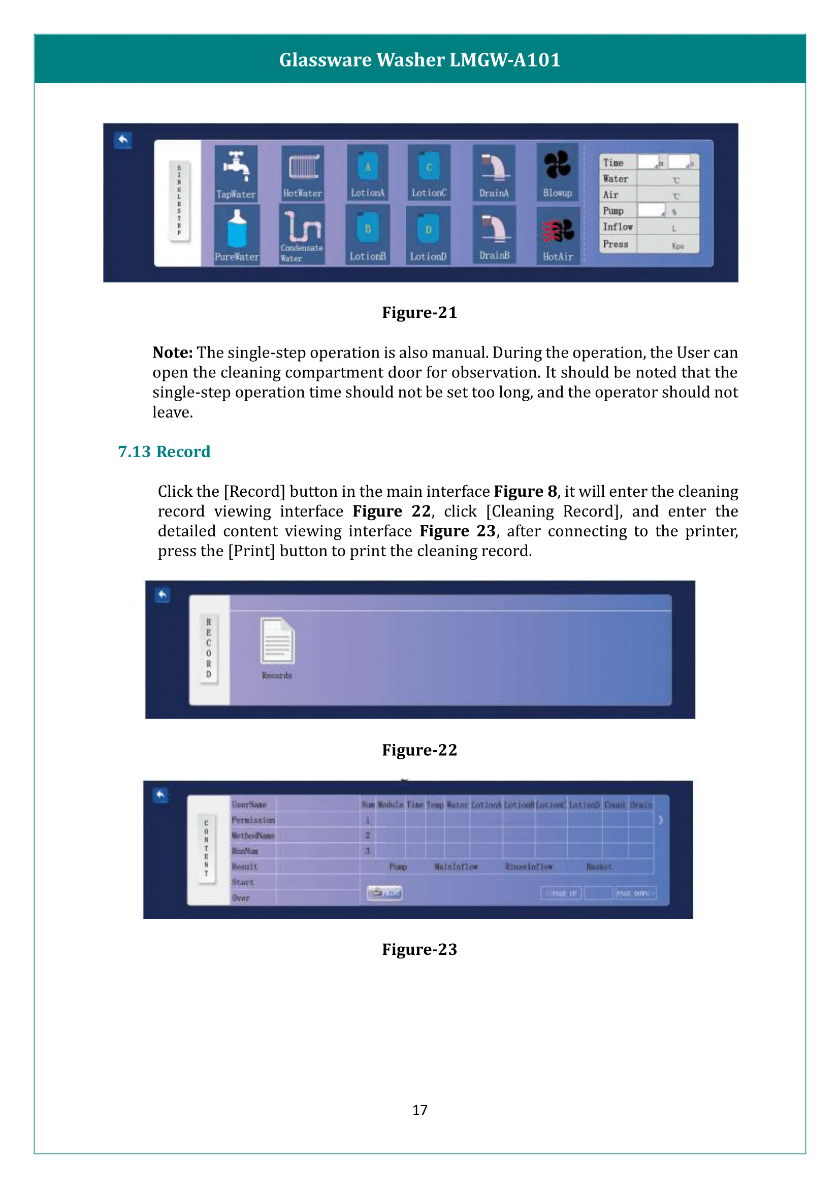 Glassware Washer LMGW-A101 Manual