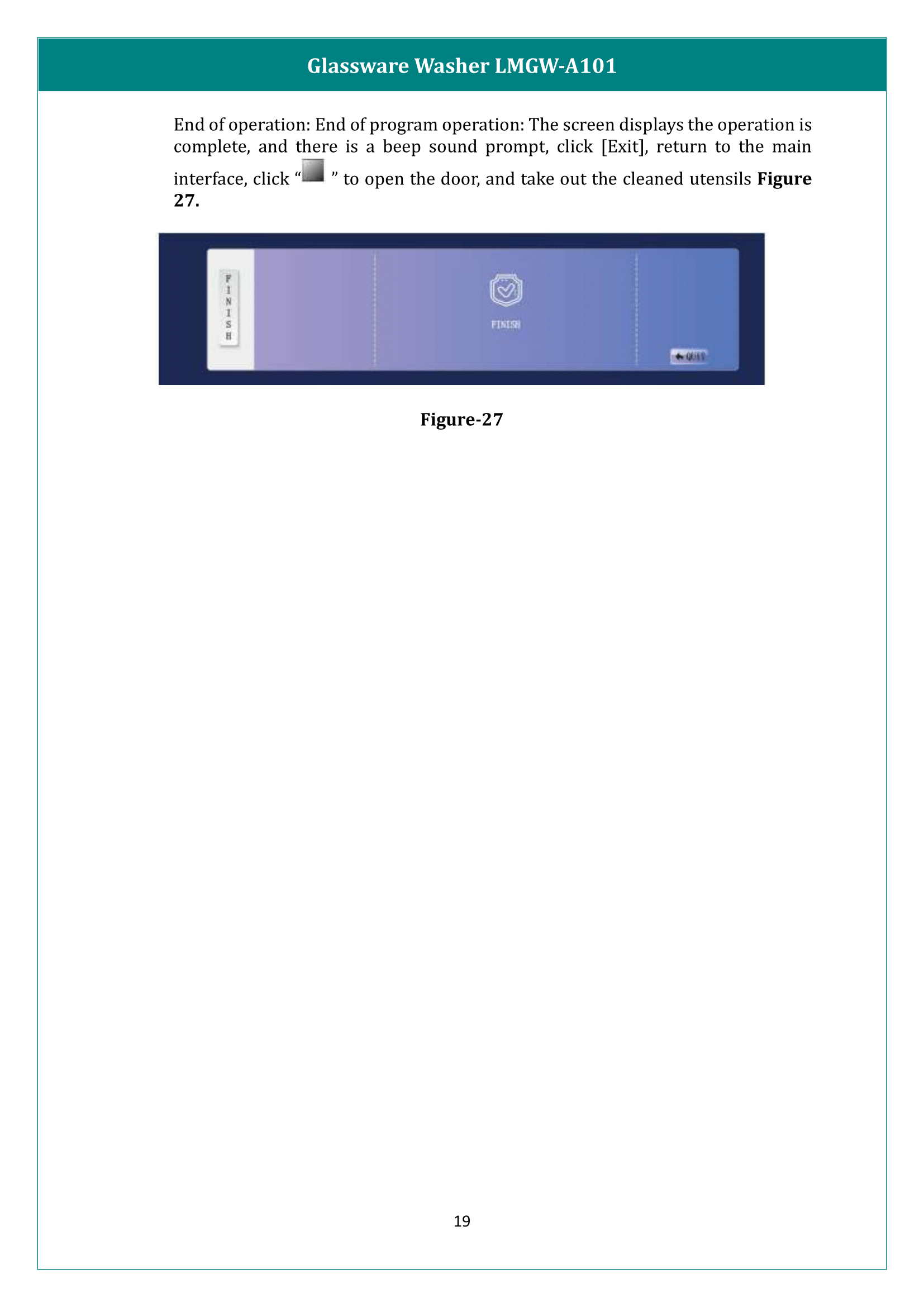 Glassware Washer LMGW-A101 Manual