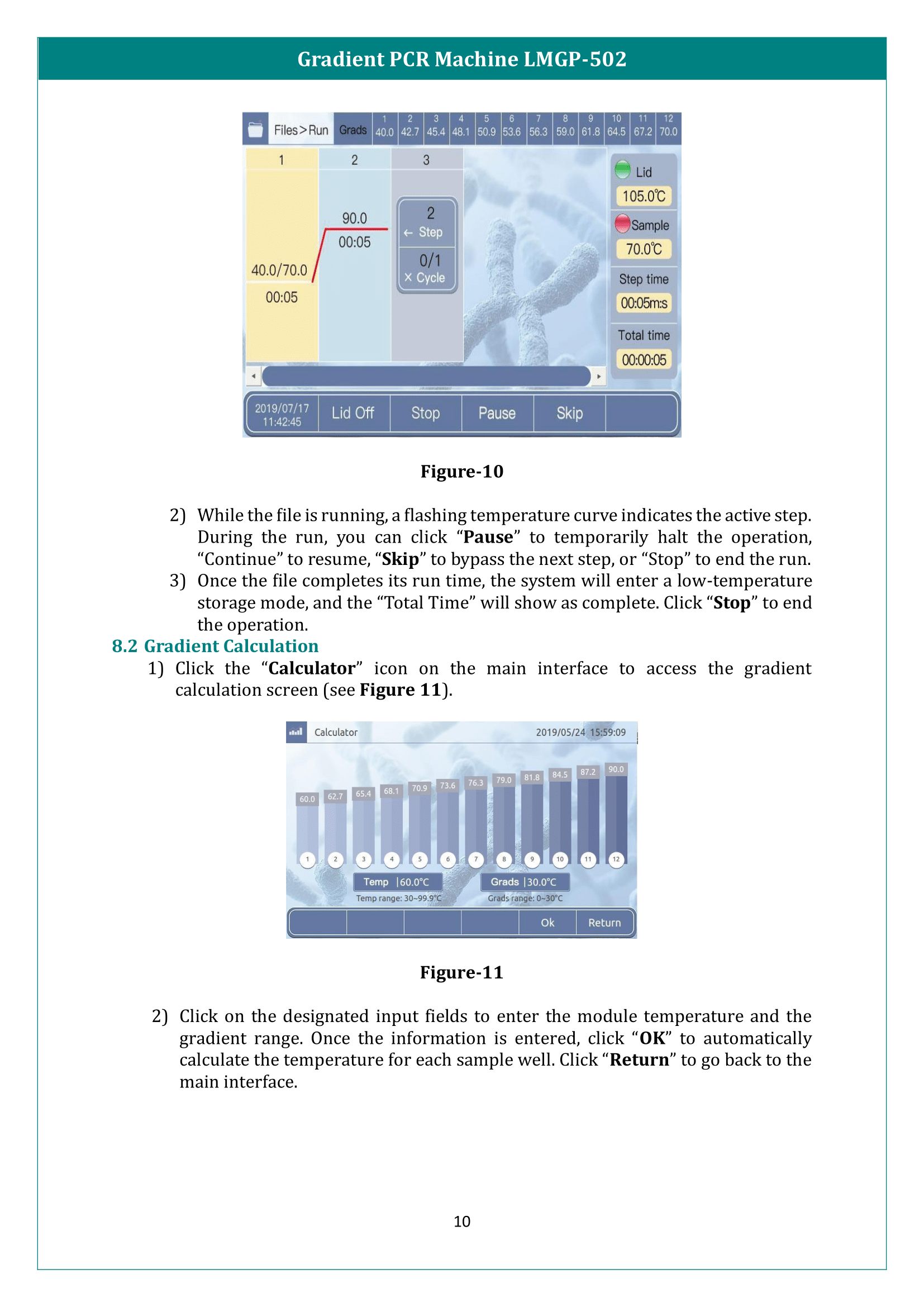 Gradient PCR Machine LMGP-502 Manual