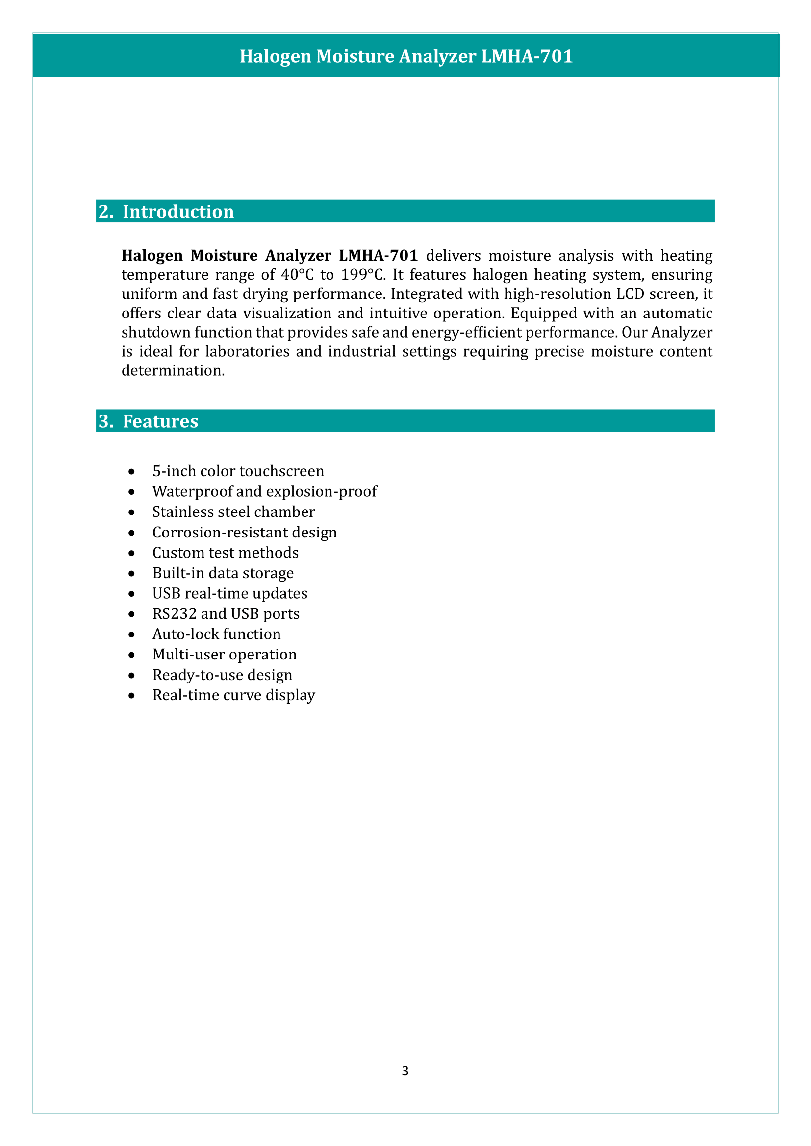 Halogen Moisture Analyzer LMHA-701 Manual