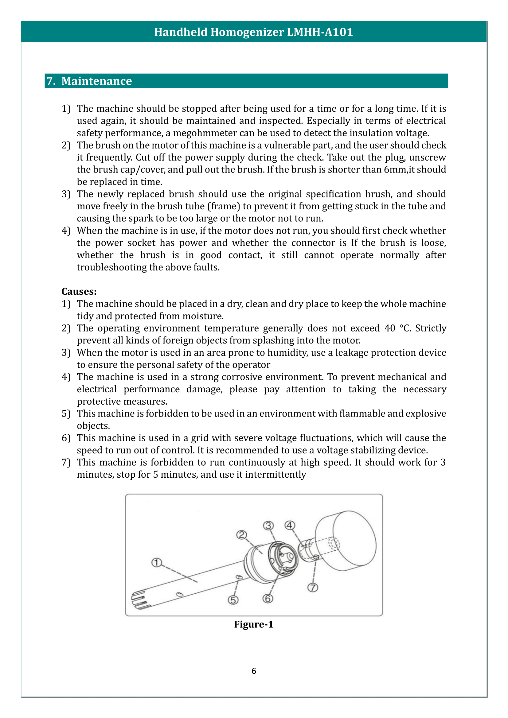 Handheld Homogenizer LMHH-A101 Manual