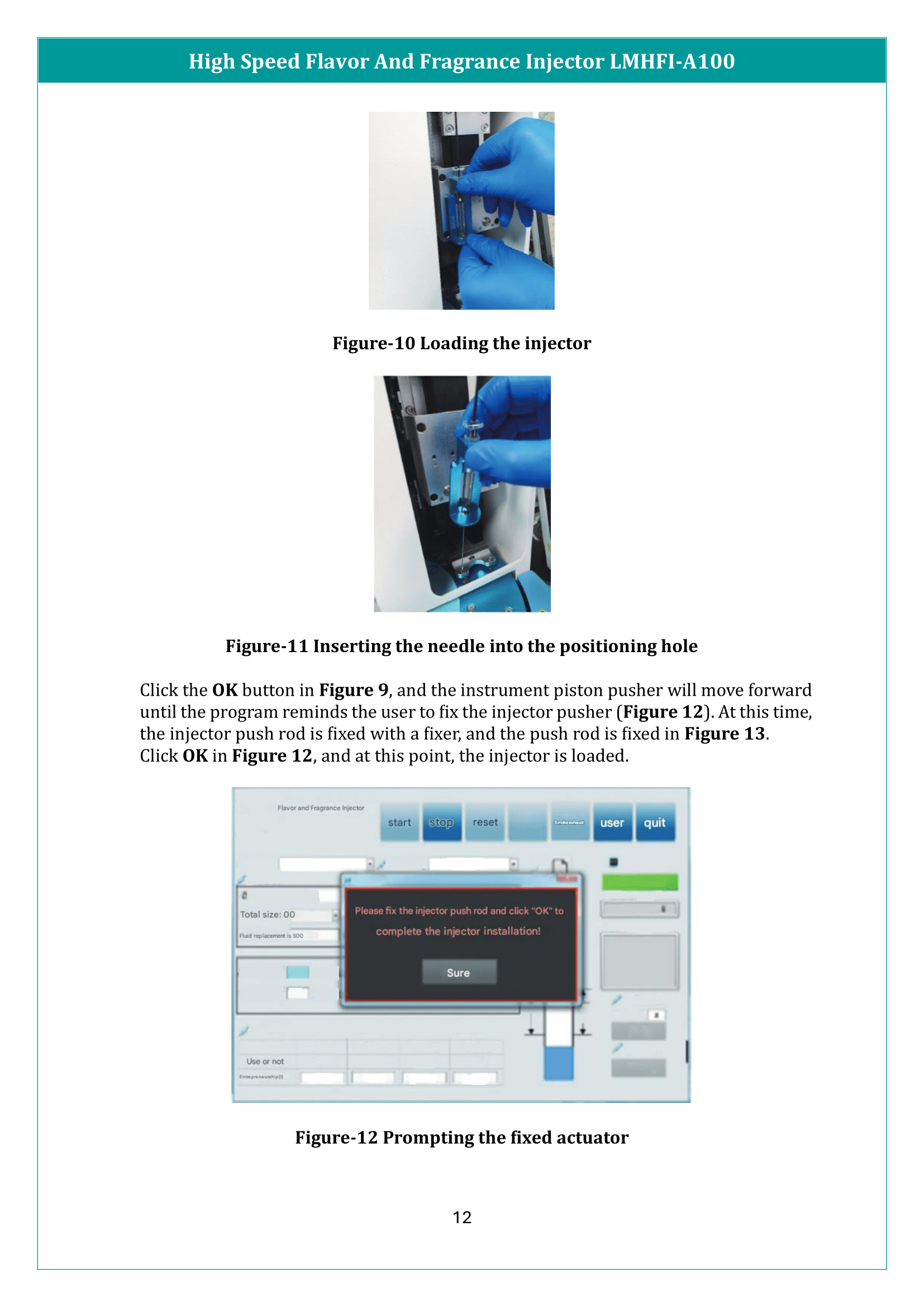 High Speed Flavor and Fragrance Injector LMHFI-A100 Manual