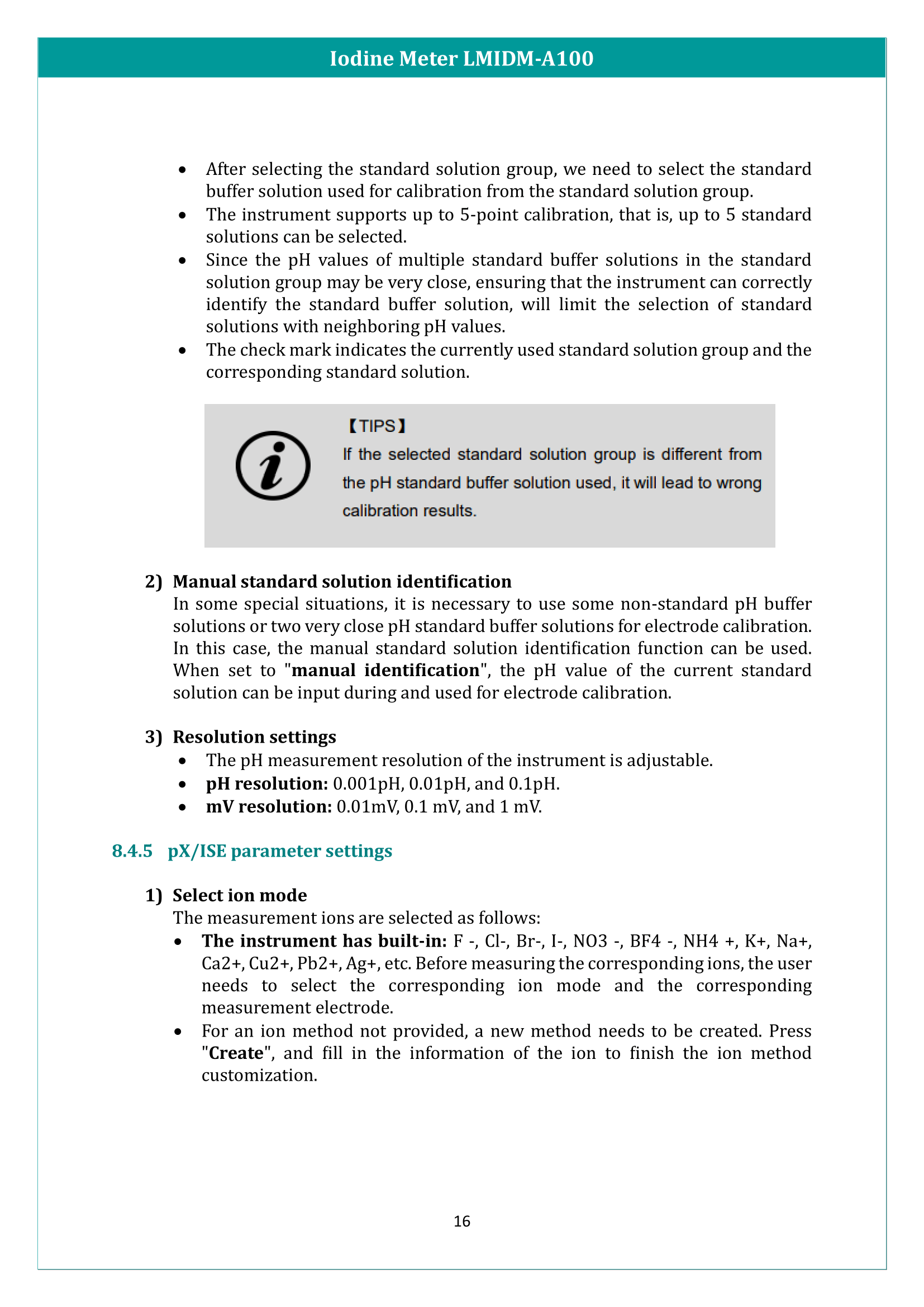 Iodine Meter LMIDM-A100 Manual