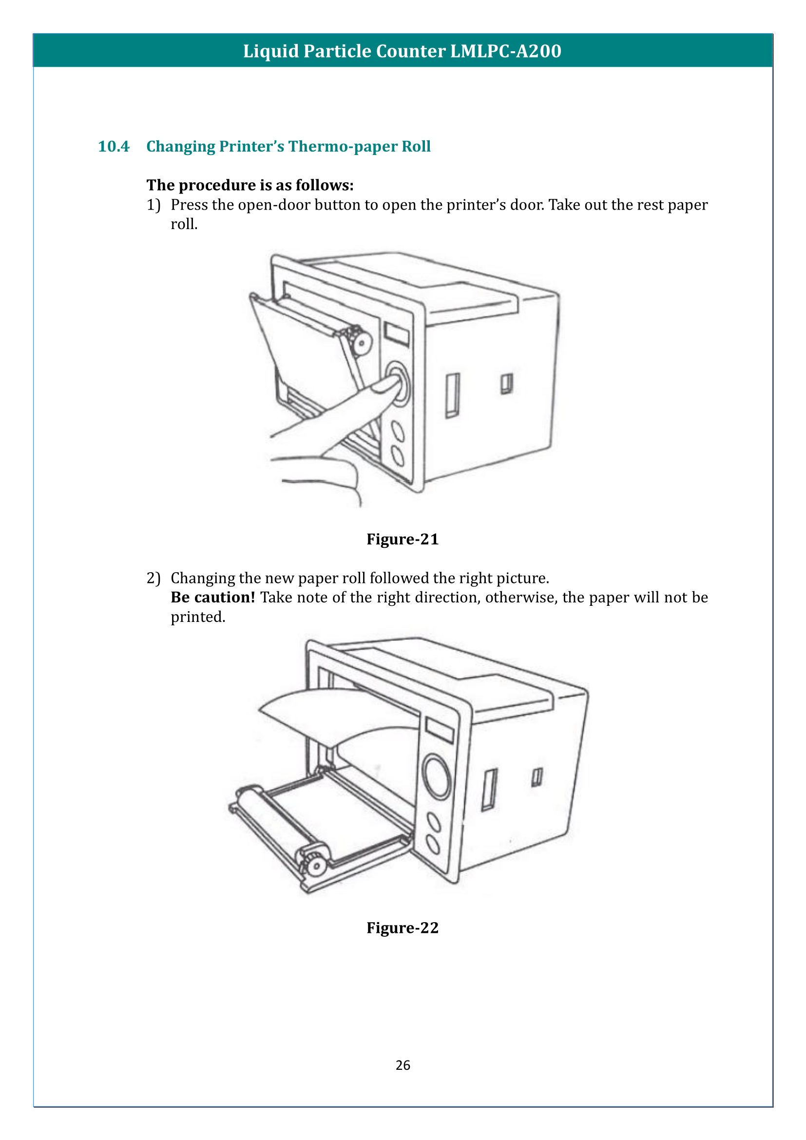 Liquid Particle Counter LMLPC-A200 Manual