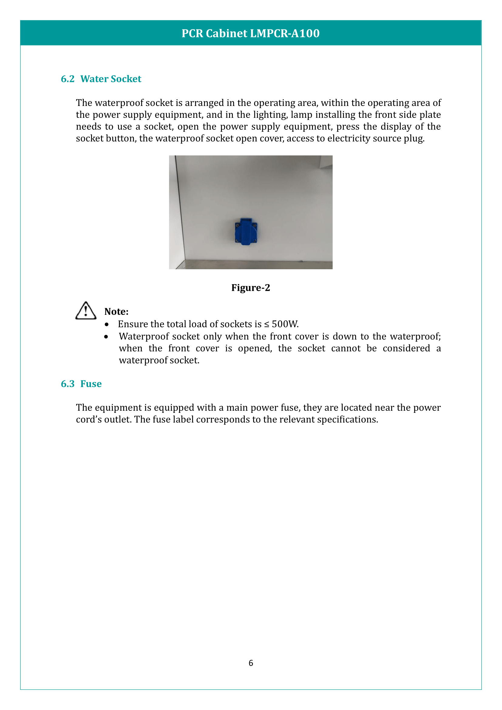 PCR Cabinet LMPCR-A100 Manual