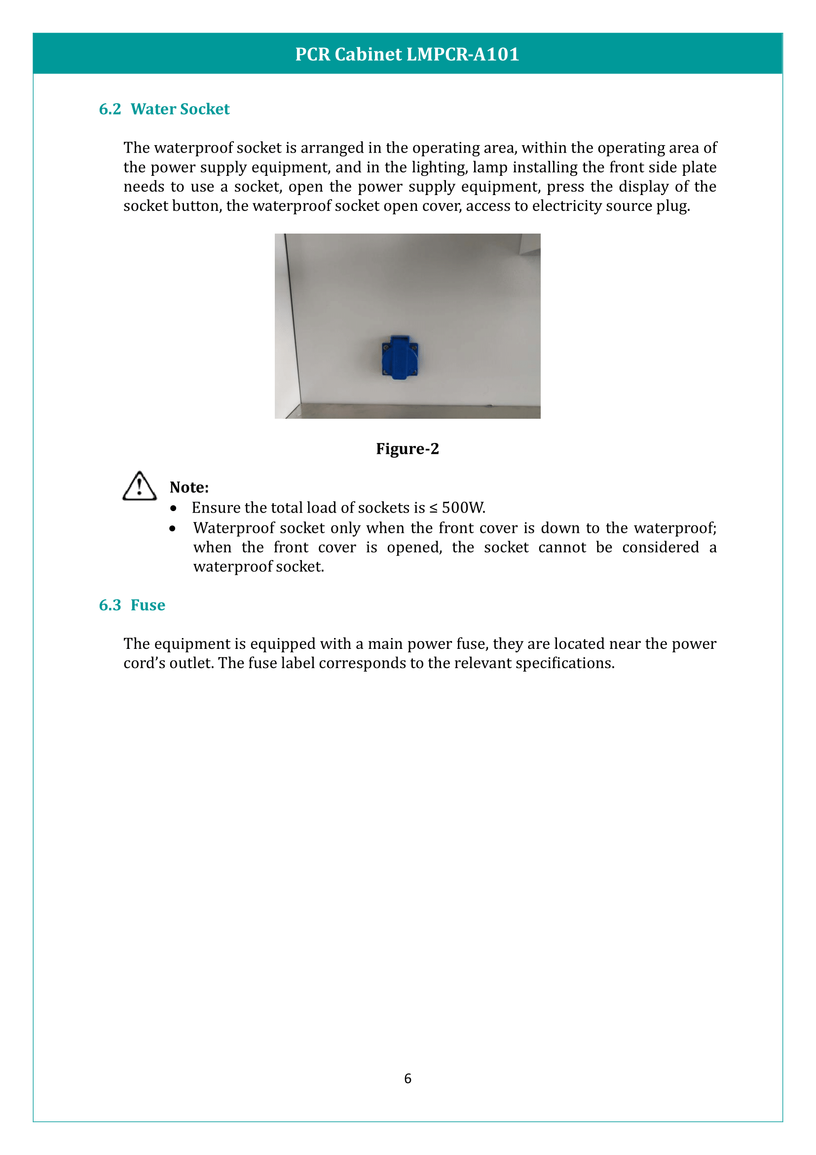 PCR Cabinet LMPCR-A101 Manual