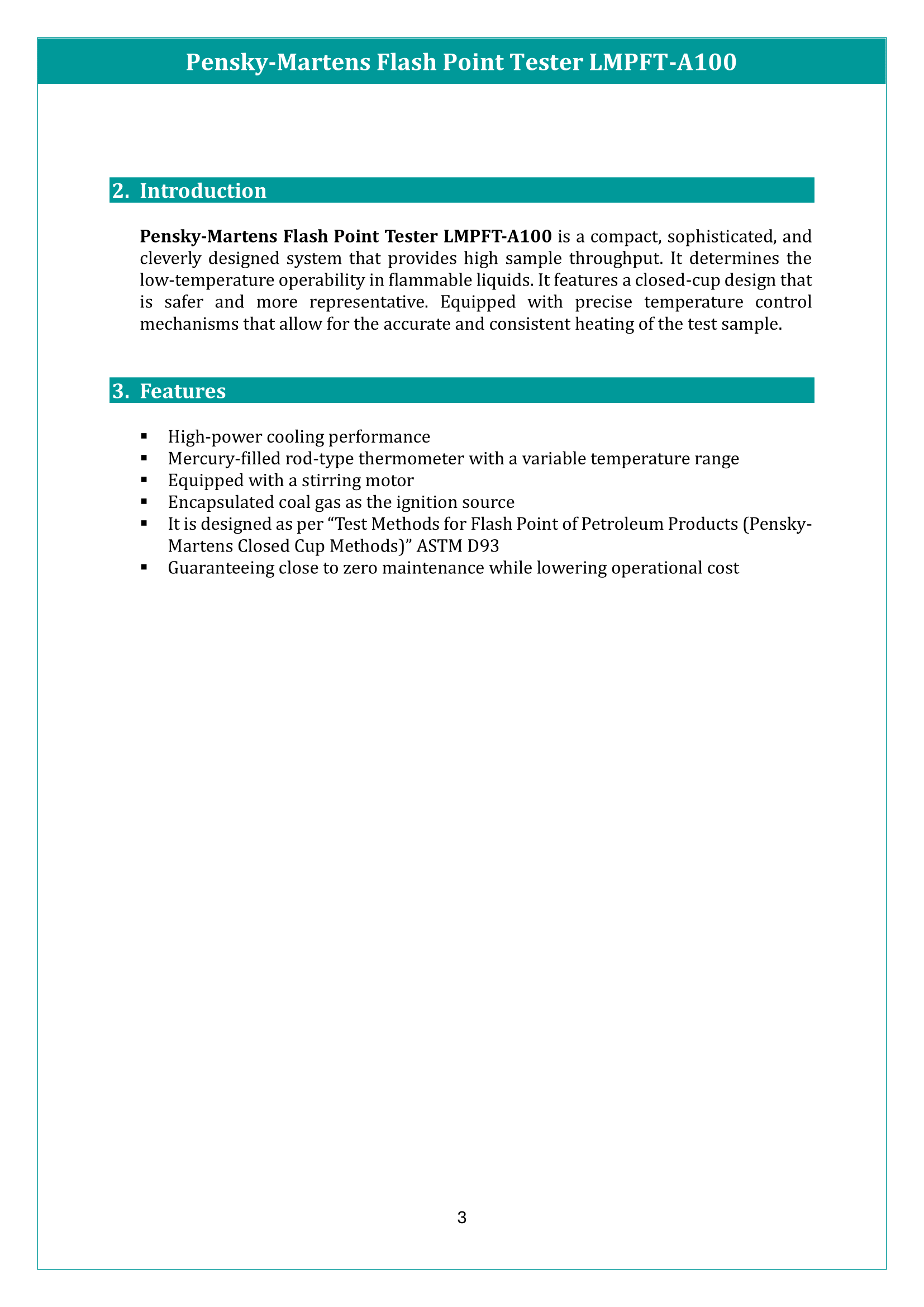 Pensky-Martens Flash Point Tester LMPFT-A100 Manual