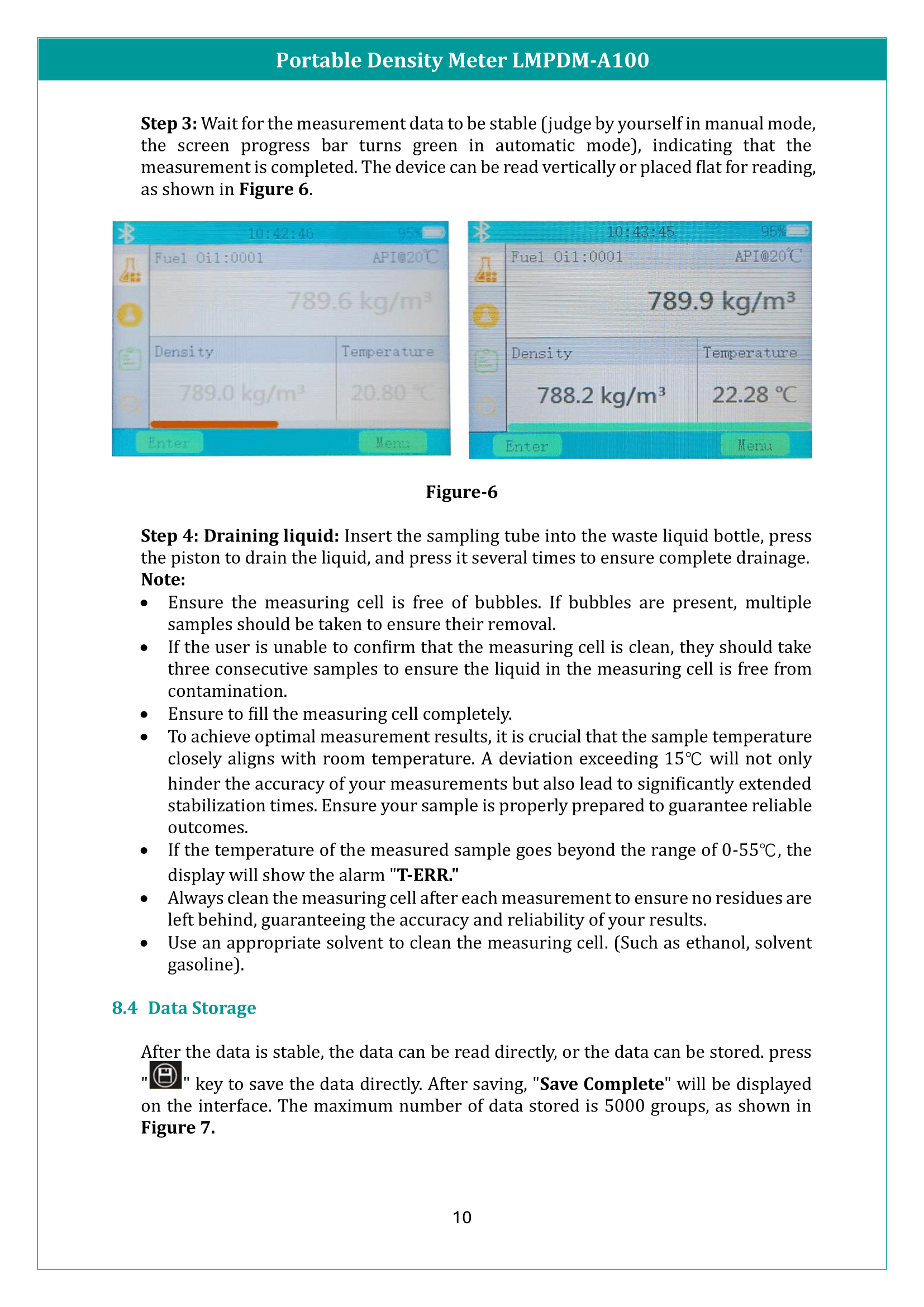 Portable Density Meter LMPDM-A100 Manual