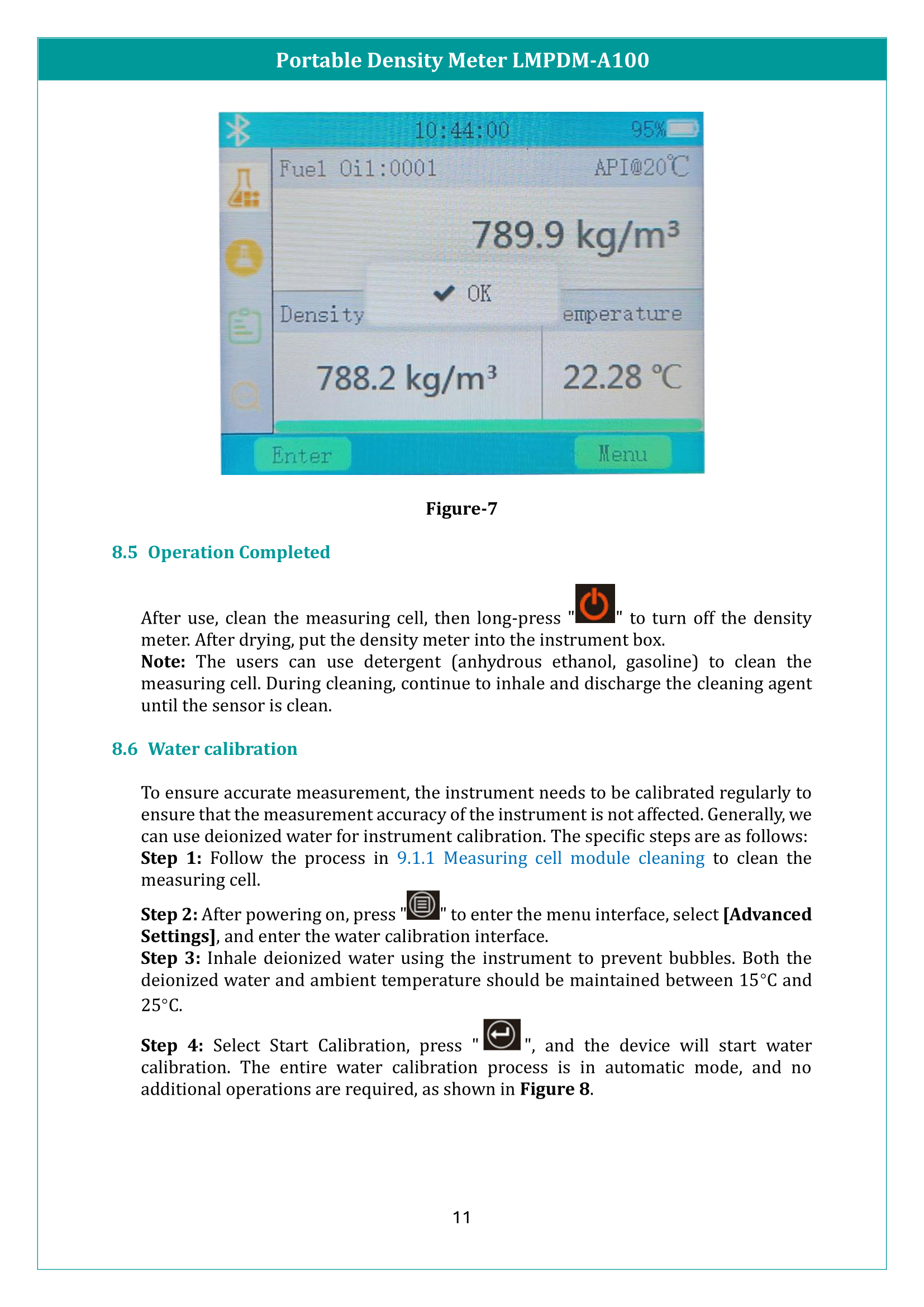 Portable Density Meter LMPDM-A100 Manual