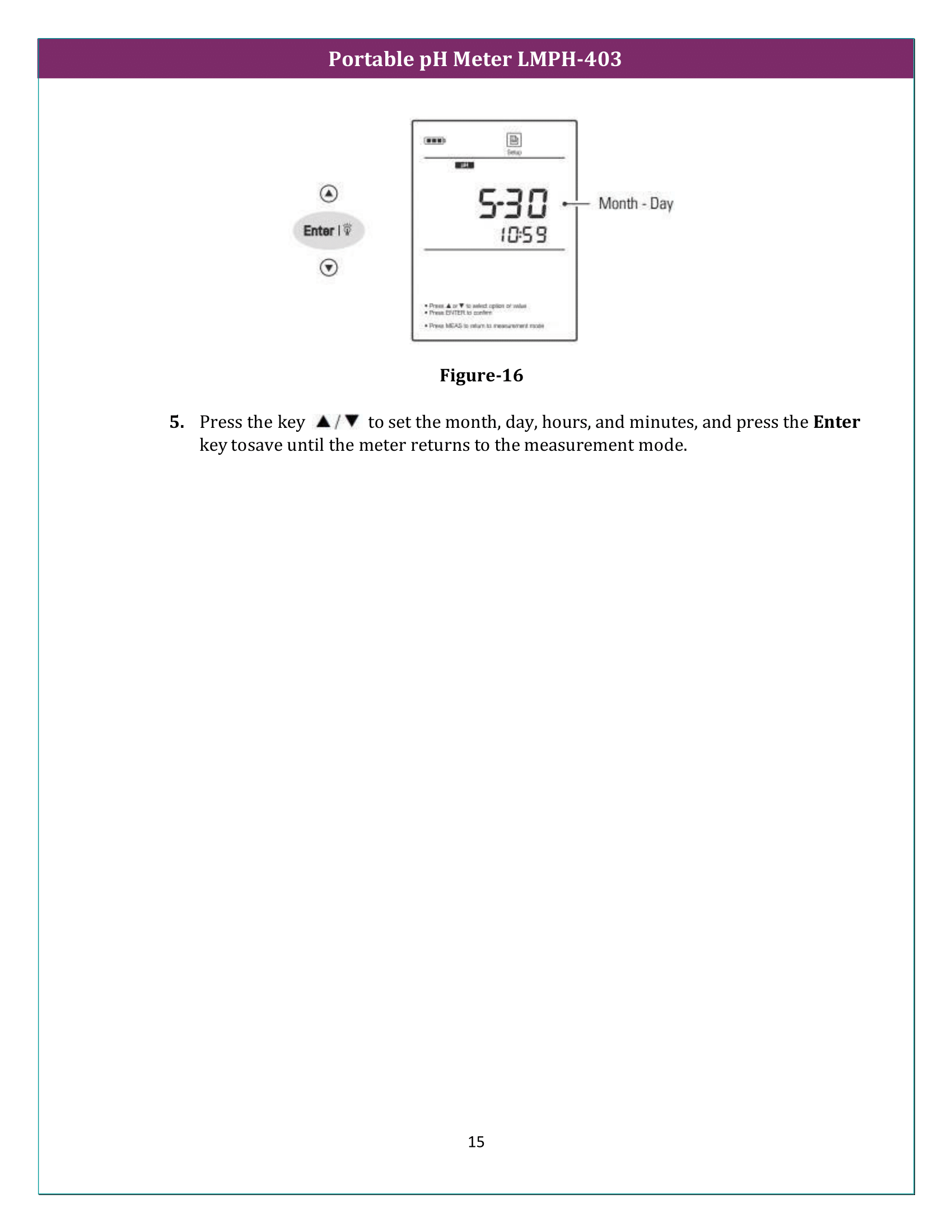 Portable pH Meter LMPH-403 Manual