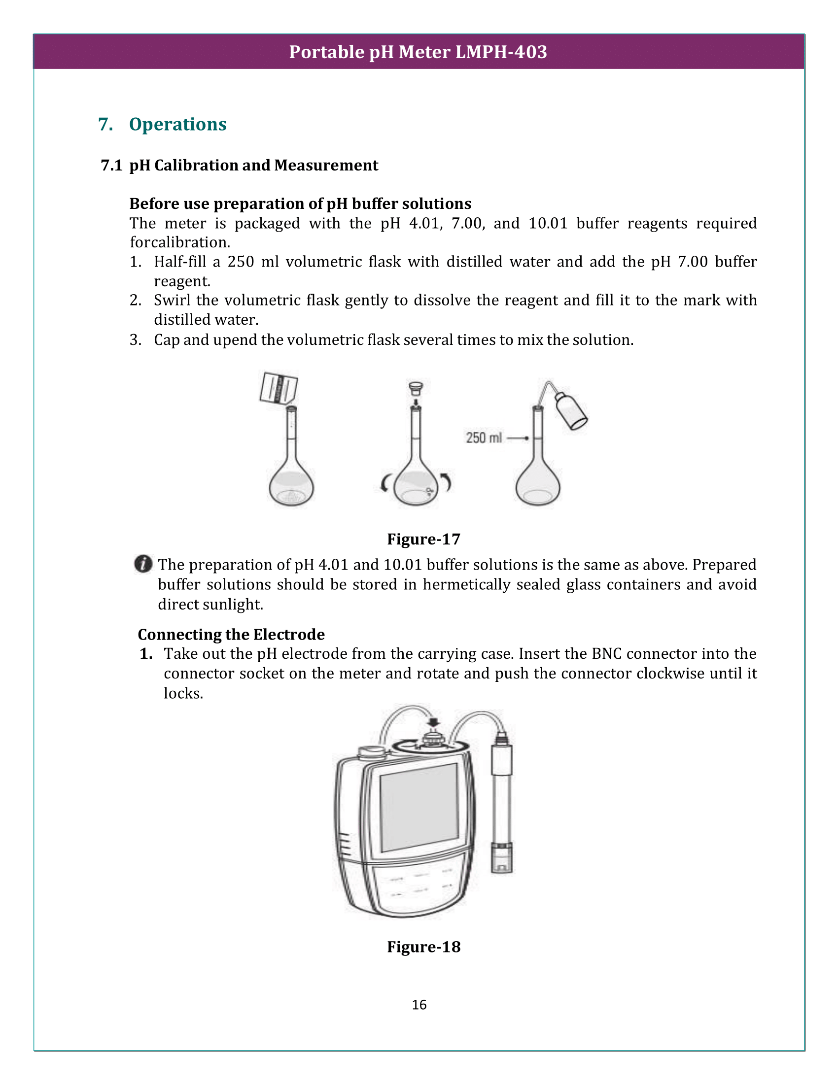 Portable pH Meter LMPH-403 Manual